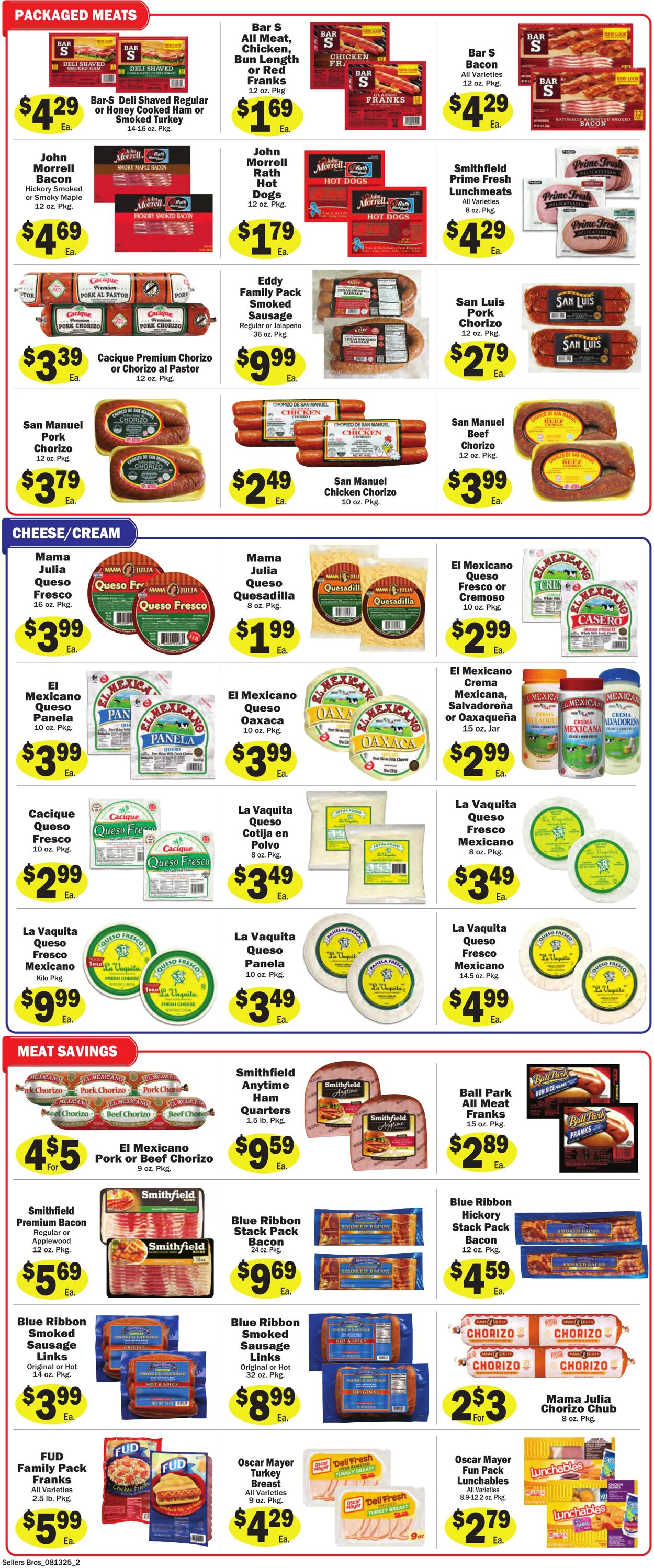 Weekly ad Sellers Bros 08/13/2025 - 08/19/2025