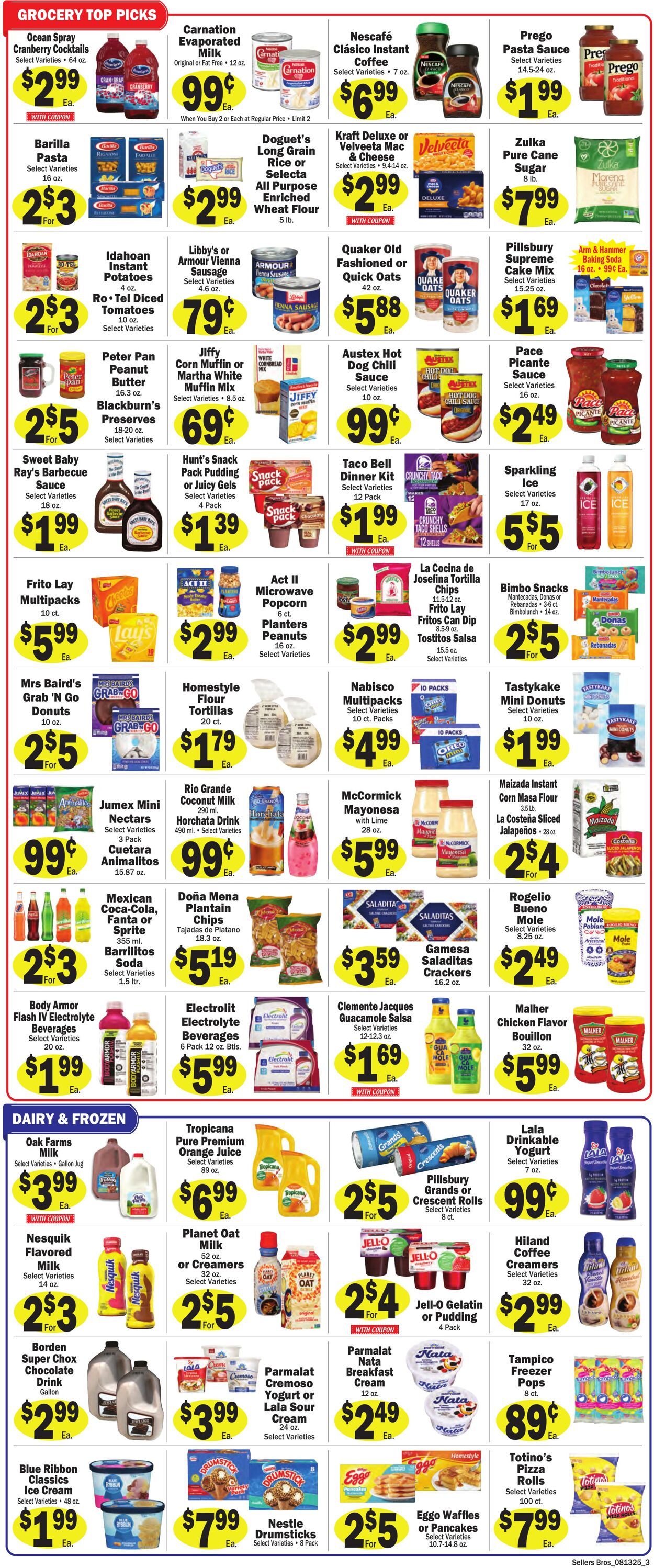 Weekly ad Sellers Bros 08/13/2025 - 08/19/2025