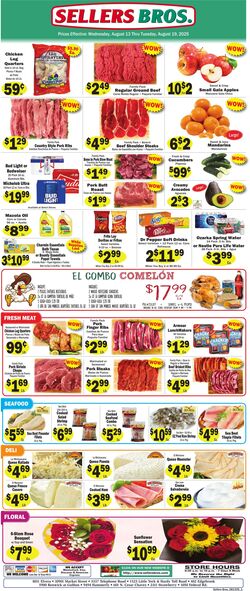 Weekly ad Sellers Bros 08/13/2025 - 08/19/2025