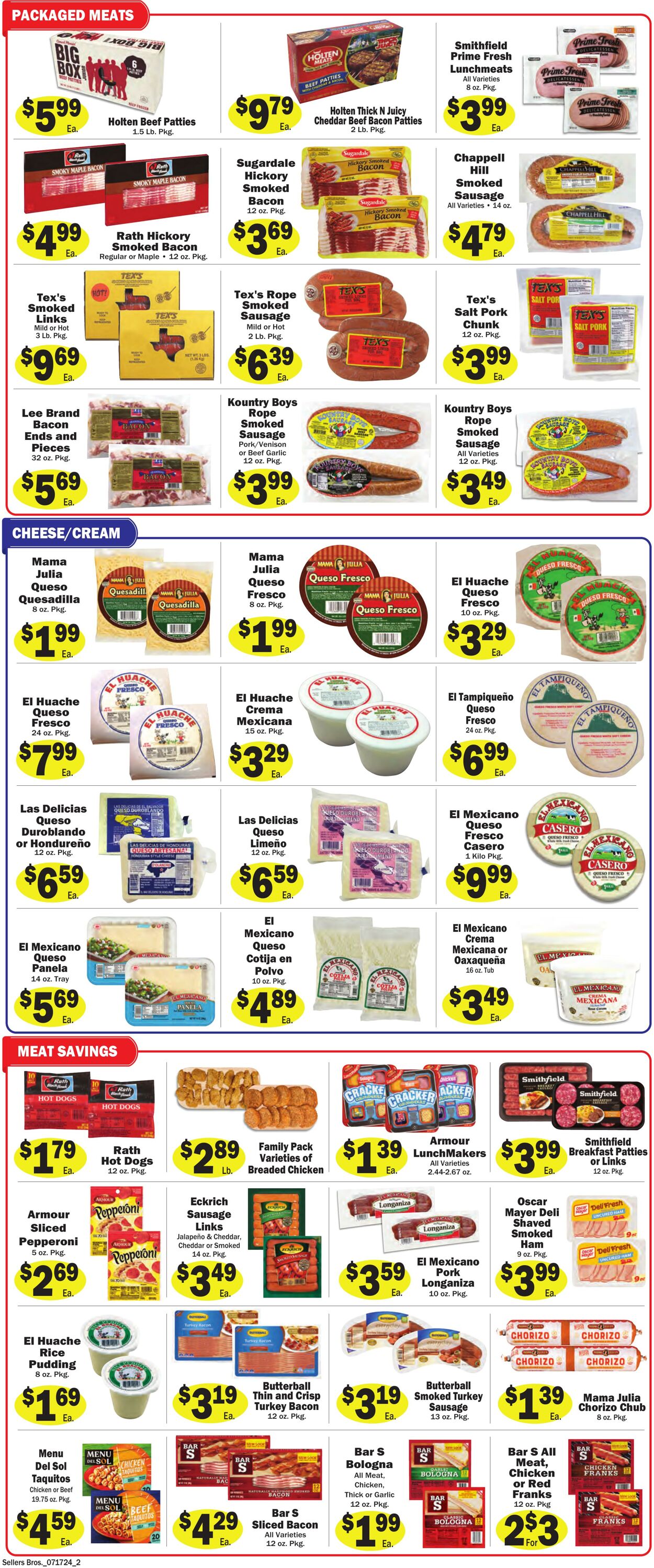 Weekly ad Sellers Bros 07/10/2024 - 07/16/2024