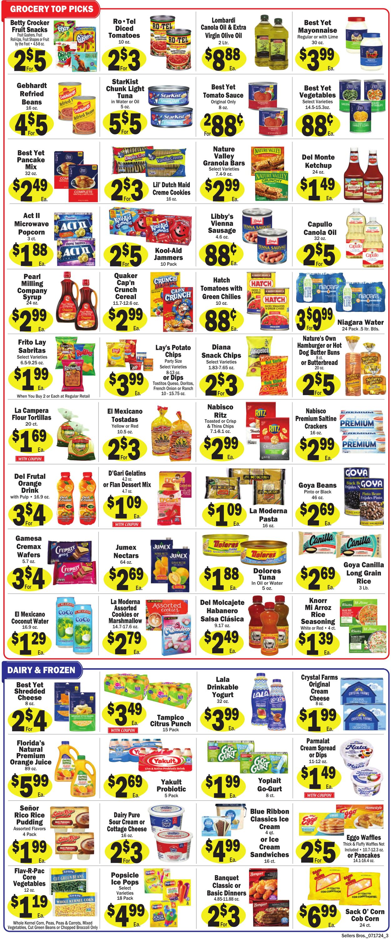 Weekly ad Sellers Bros 07/10/2024 - 07/16/2024