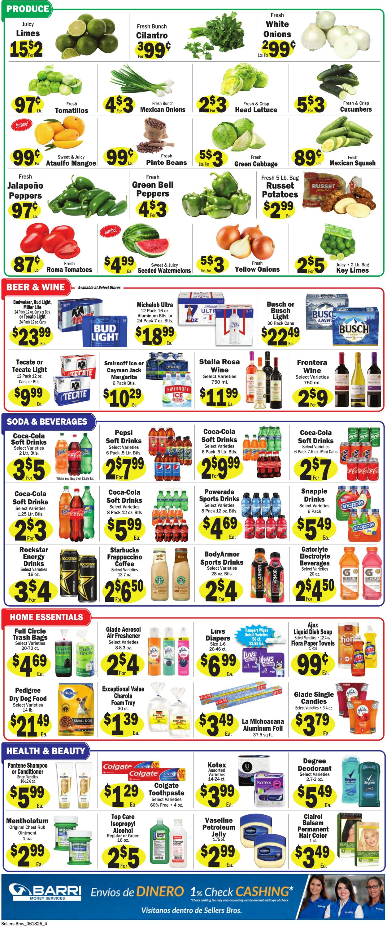 Weekly ad Sellers Bros 06/11/2025 - 06/17/2025