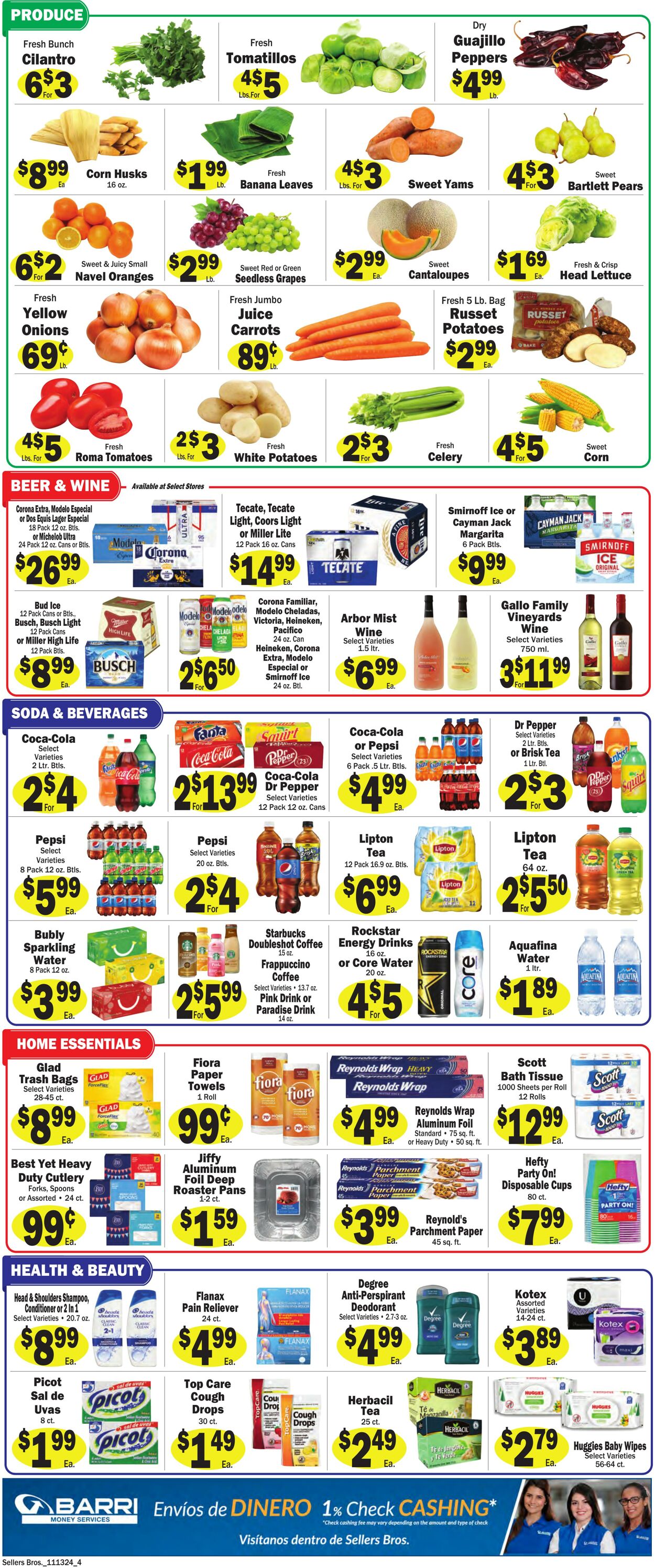 Weekly ad Sellers Bros 11/13/2024 - 11/19/2024