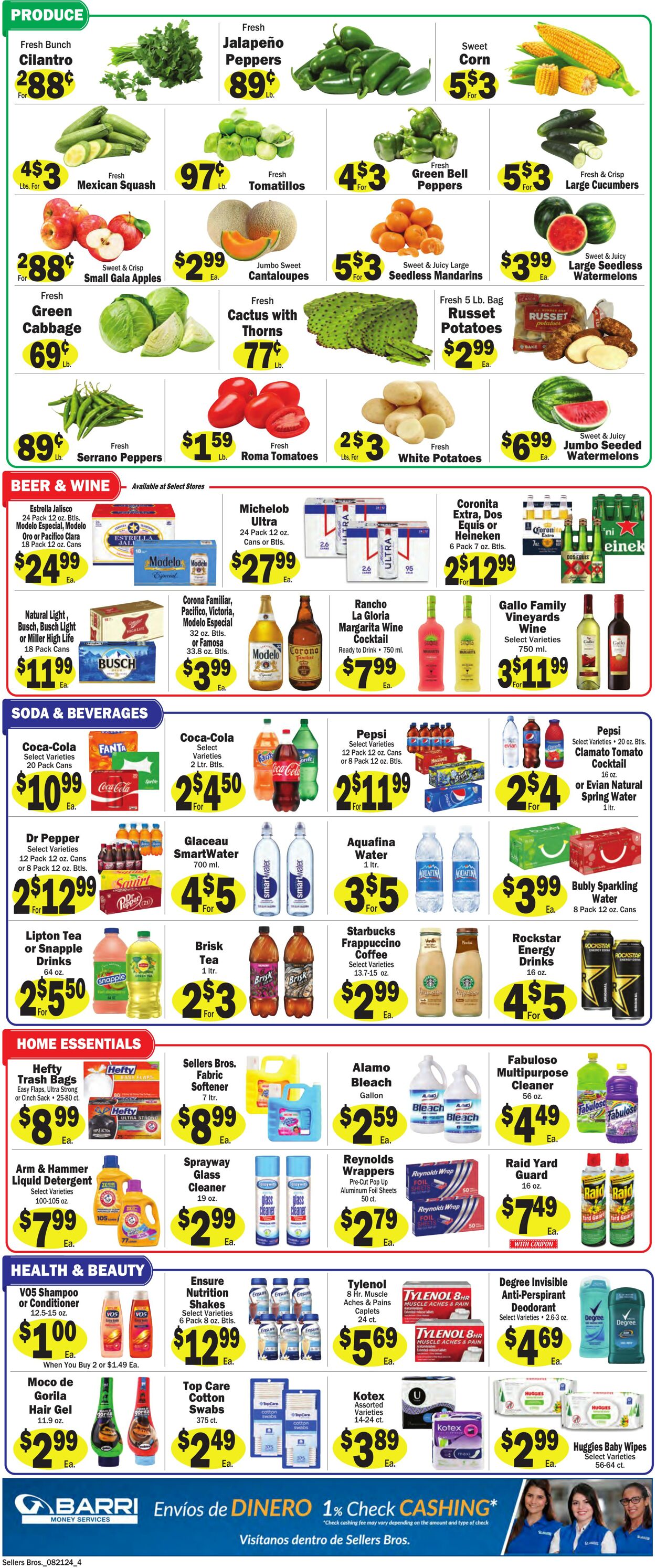 Weekly ad Sellers Bros 08/14/2024 - 08/20/2024