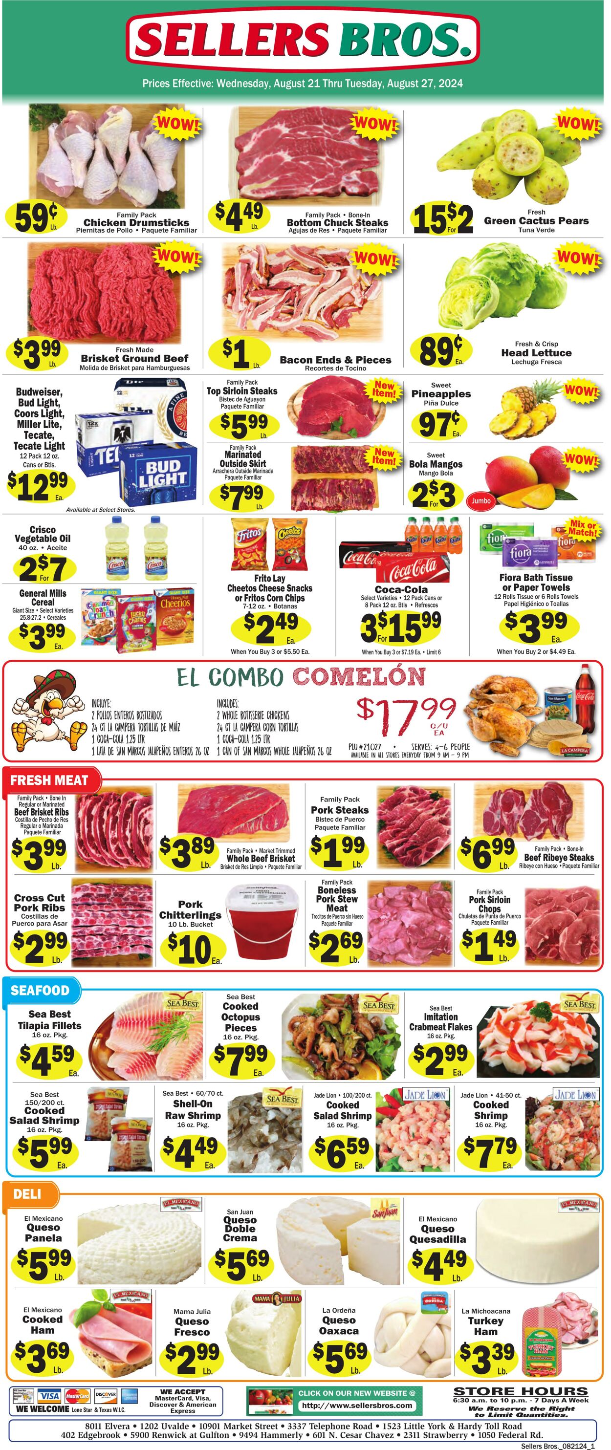 Weekly ad Sellers Bros 08/14/2024 - 08/20/2024