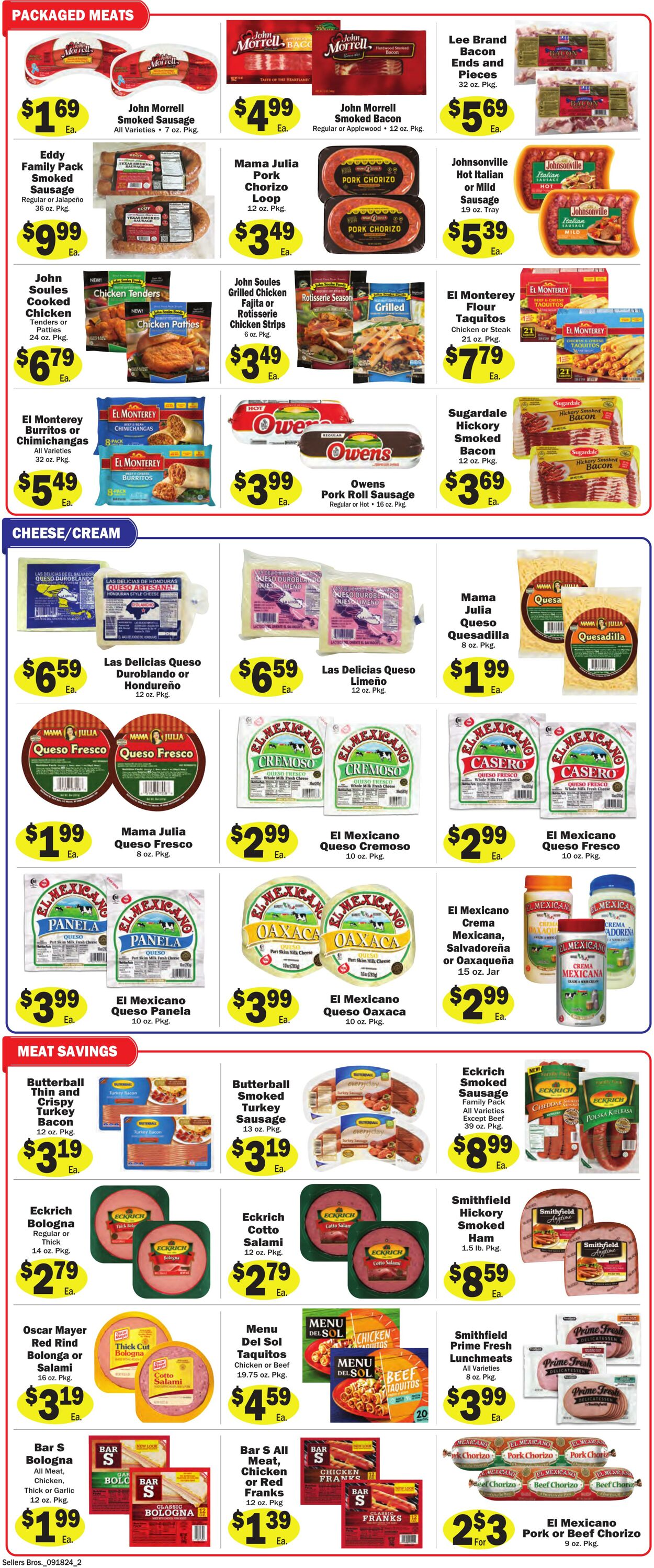 Weekly ad Sellers Bros 09/11/2024 - 09/17/2024