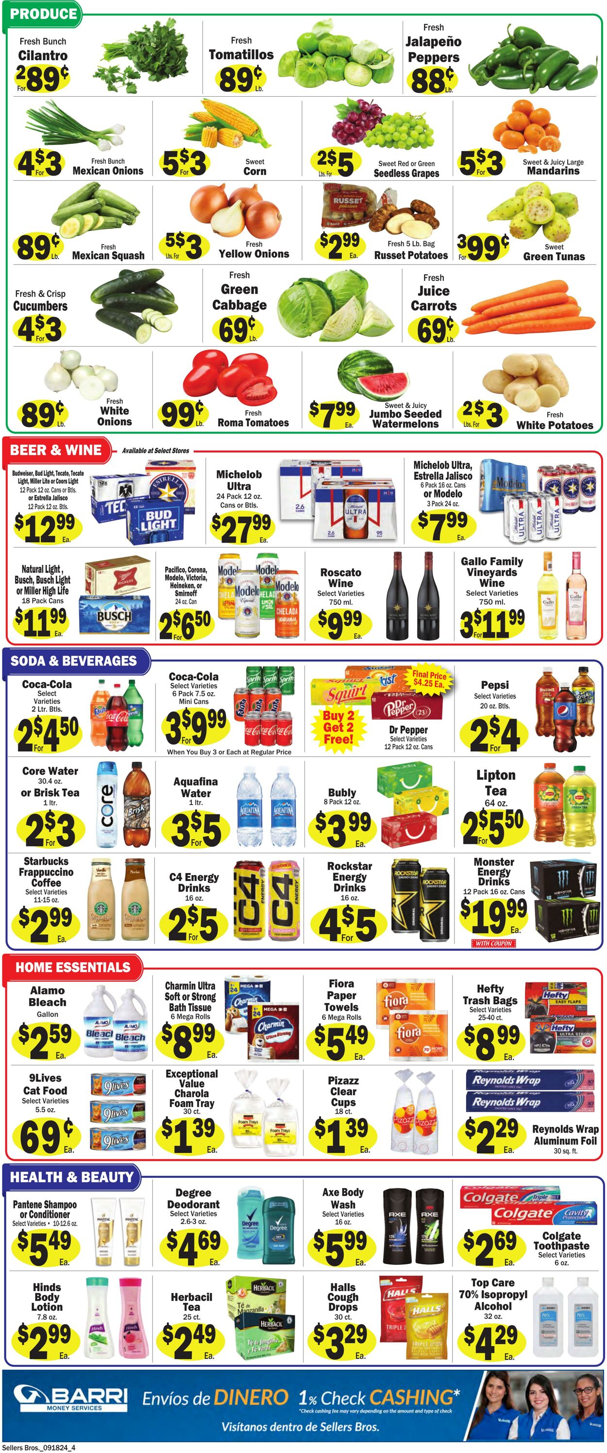 Weekly ad Sellers Bros 09/11/2024 - 09/17/2024