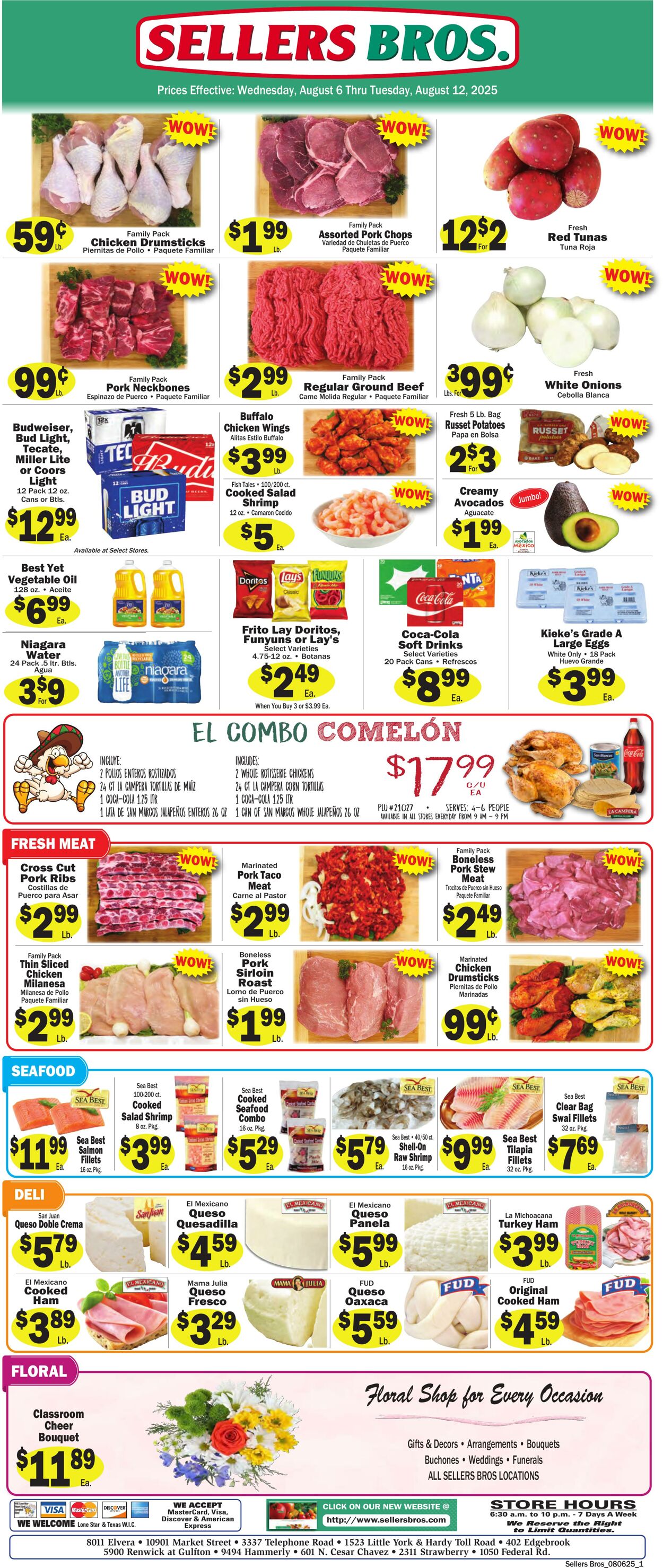 Weekly ad Sellers Bros 07/30/2025 - 08/05/2025
