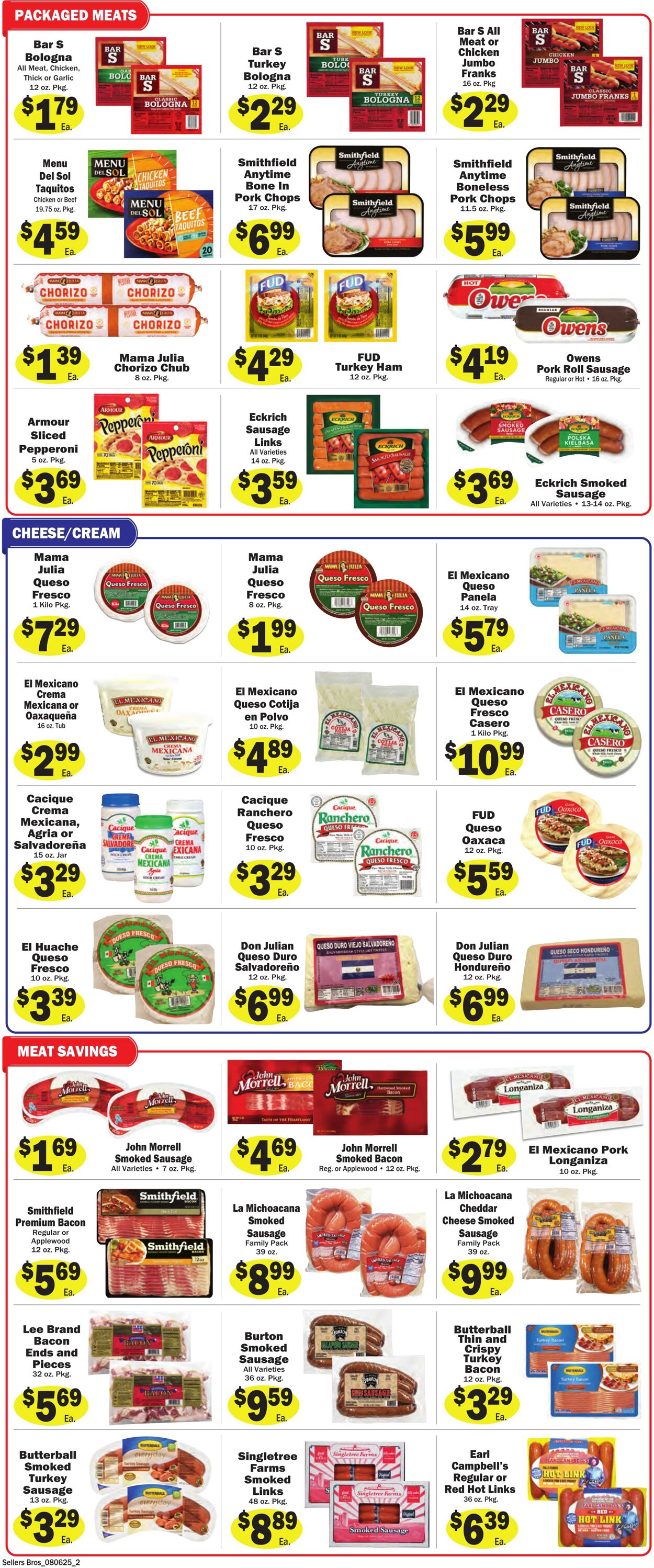 Weekly ad Sellers Bros 07/30/2025 - 08/05/2025