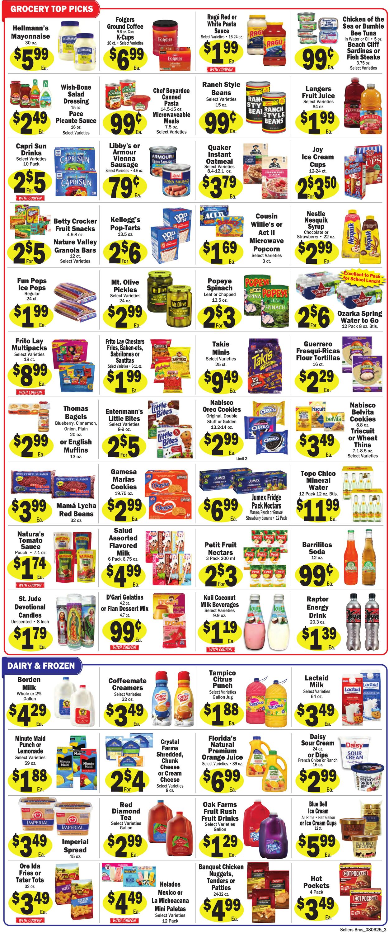 Weekly ad Sellers Bros 07/30/2025 - 08/05/2025