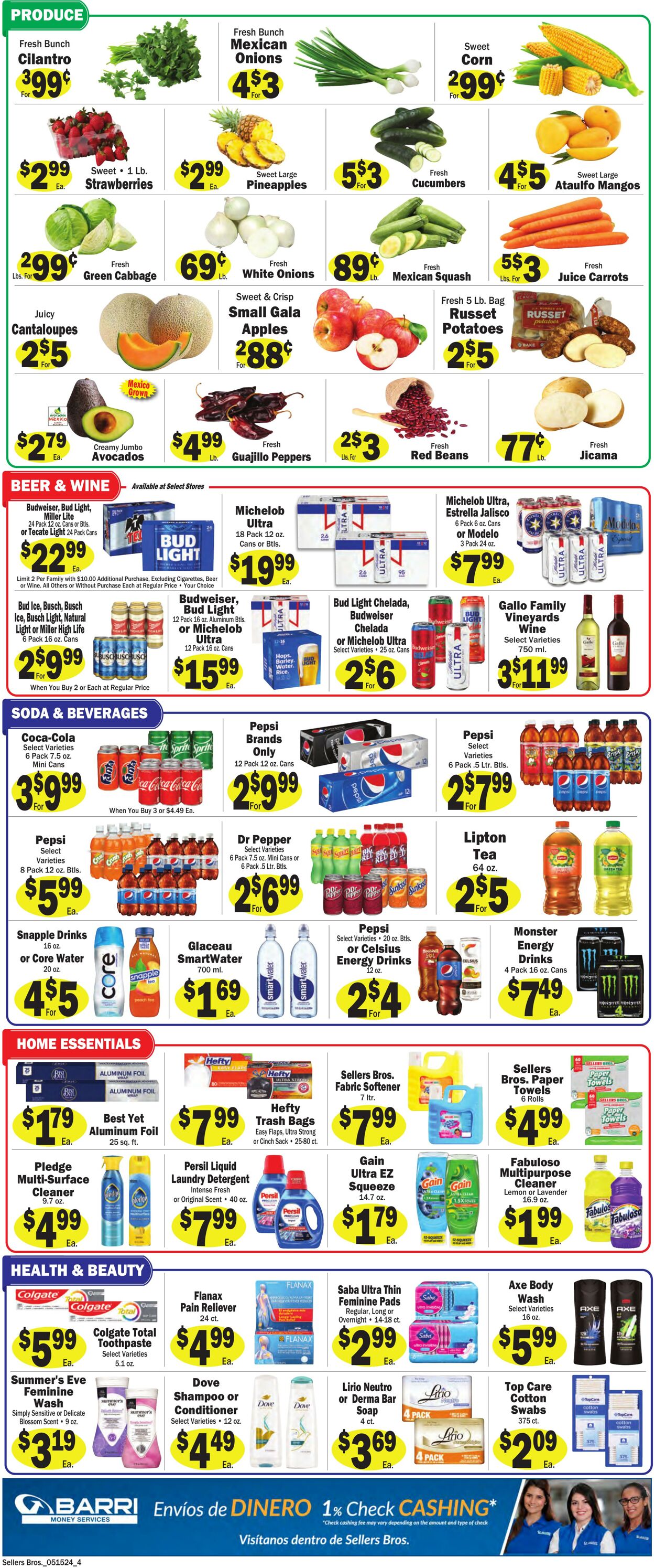 Weekly ad Sellers Bros 05/15/2024 - 05/21/2024