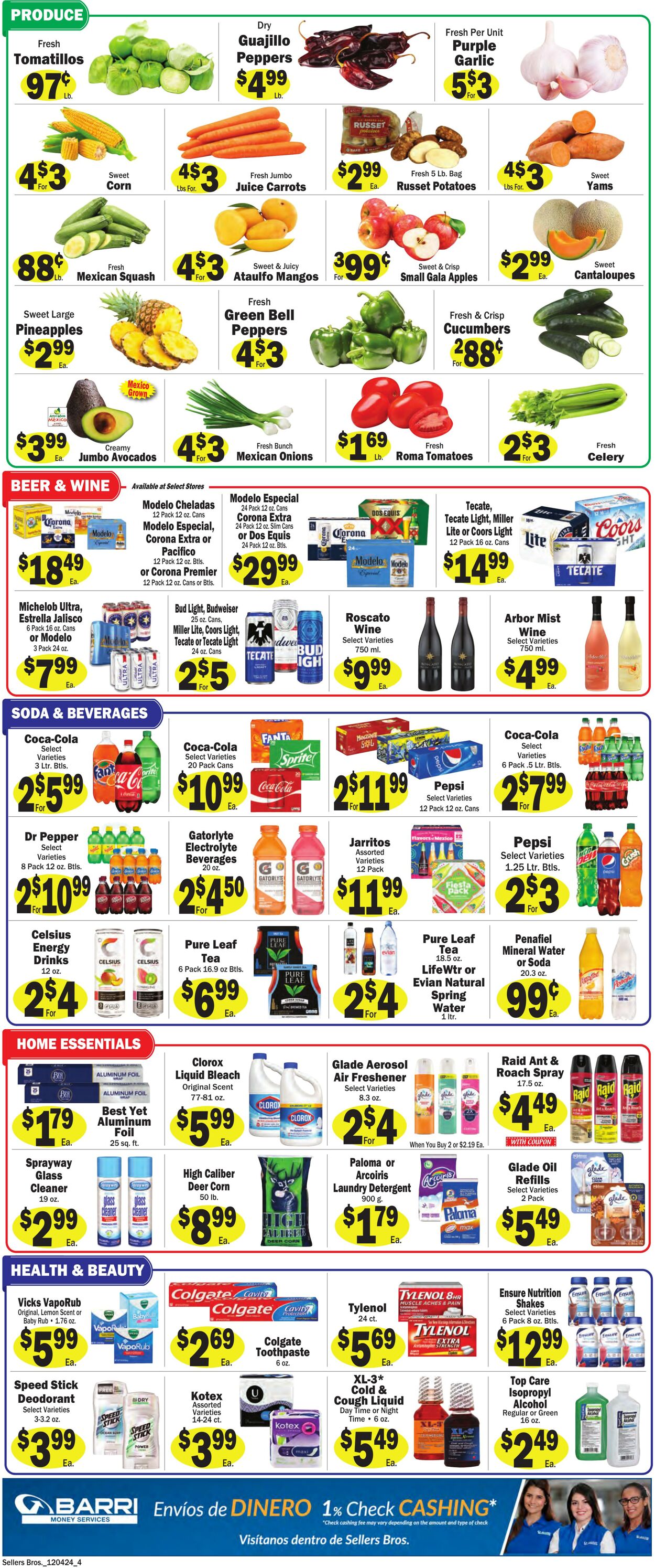 Weekly ad Sellers Bros 12/04/2024 - 12/10/2024