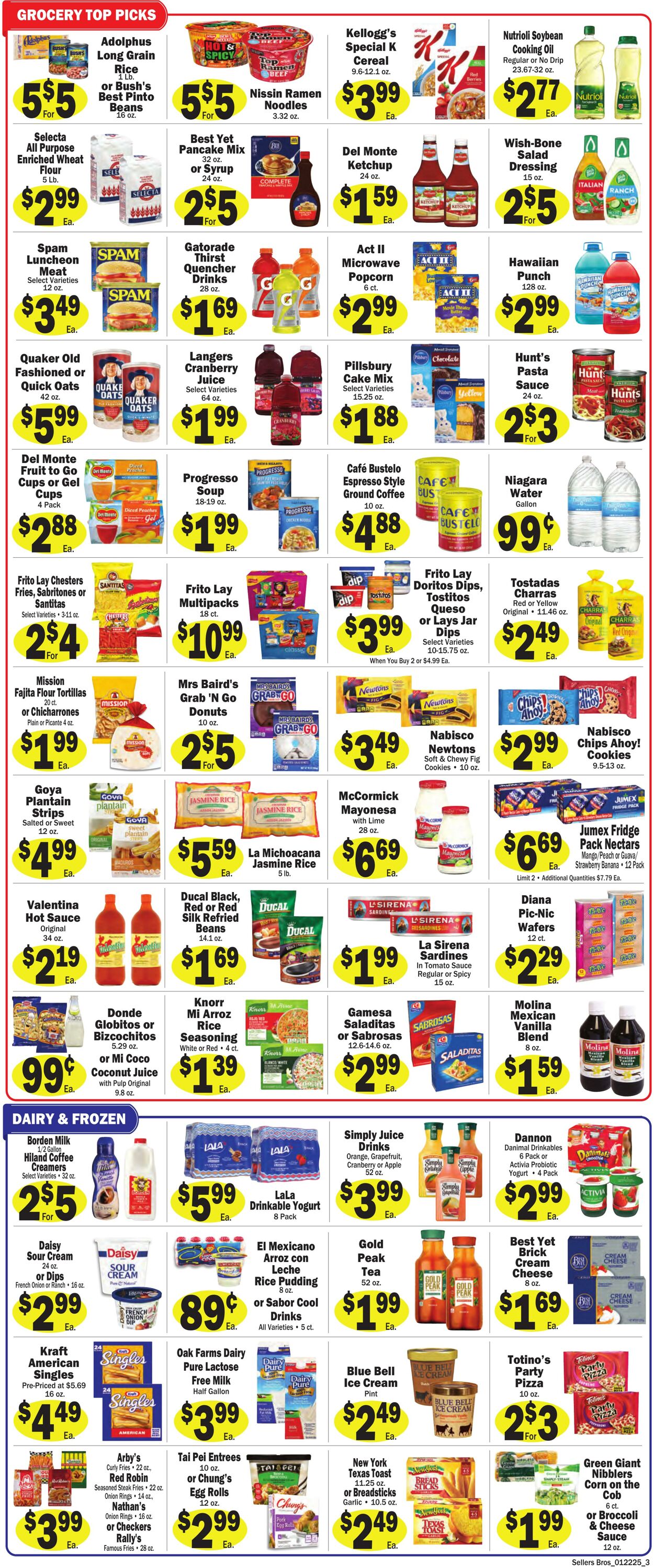 Weekly ad Sellers Bros 01/22/2025 - 01/28/2025