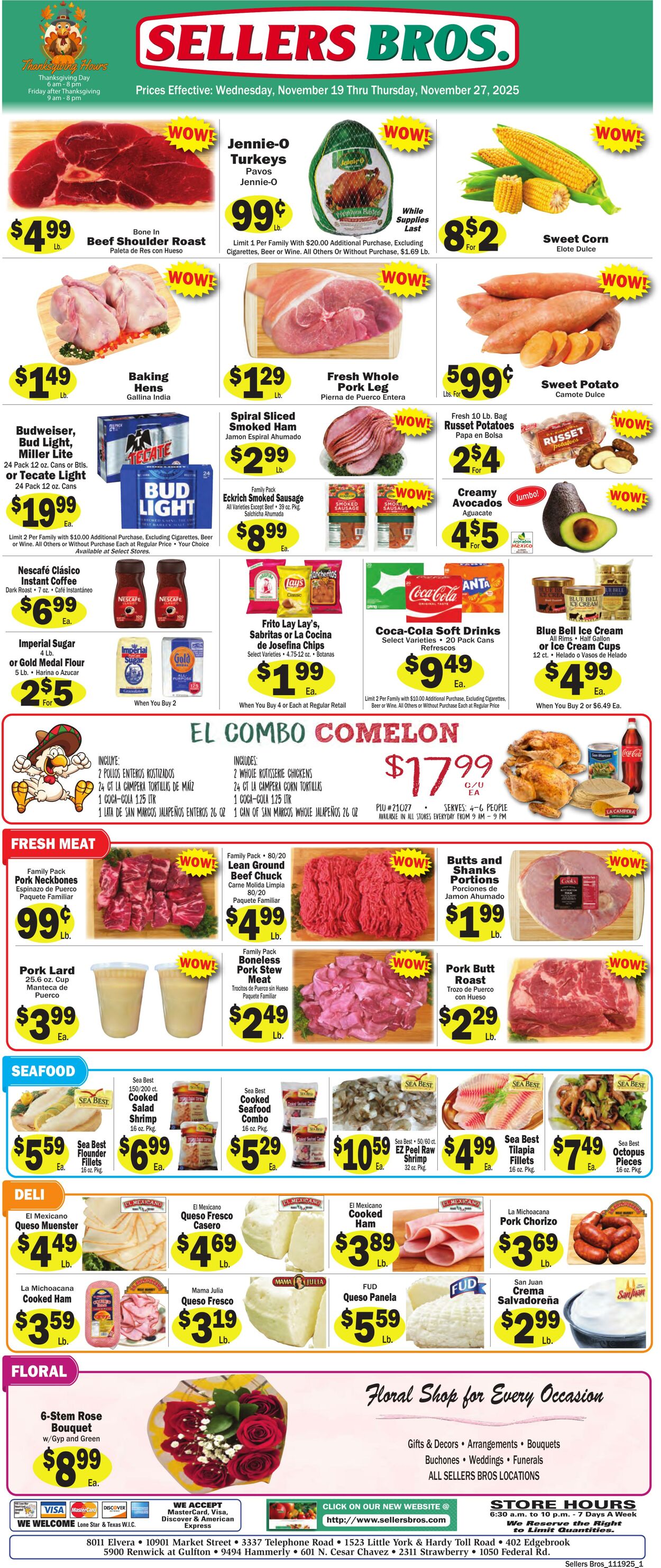 Weekly ad Sellers Bros 11/19/2025 - 11/25/2025