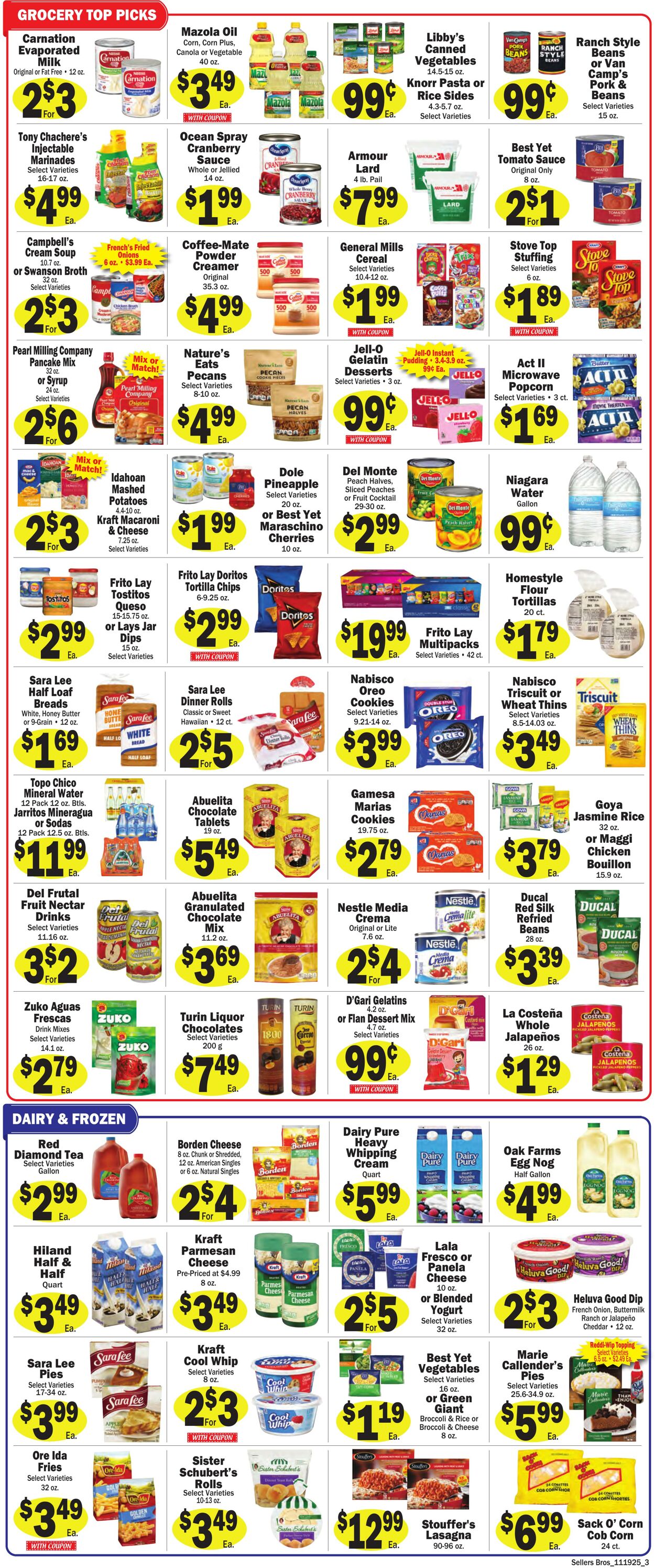 Weekly ad Sellers Bros 11/19/2025 - 11/25/2025