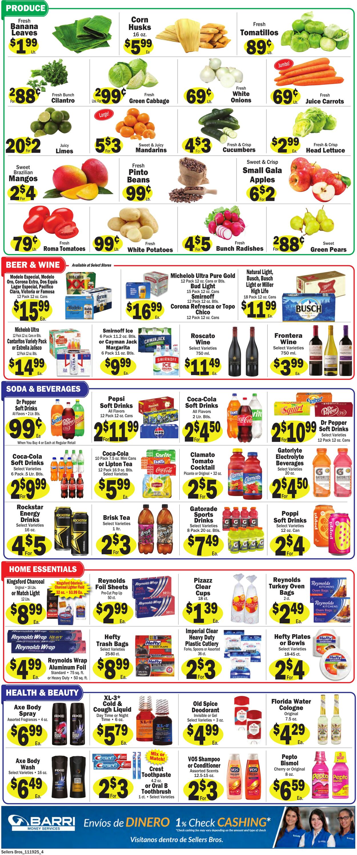 Weekly ad Sellers Bros 11/19/2025 - 11/25/2025