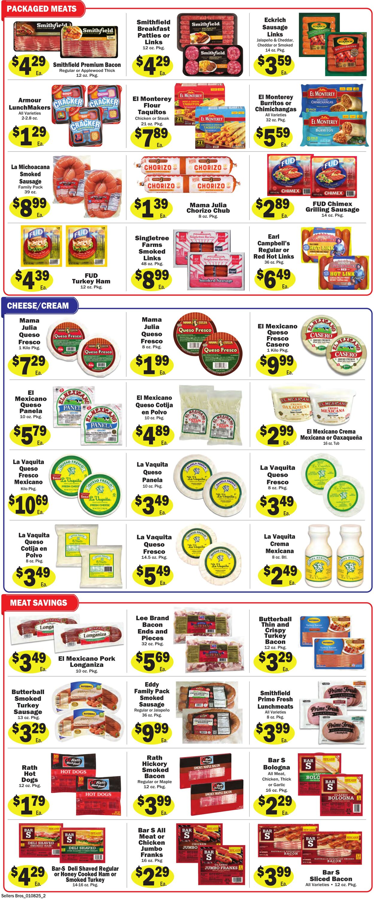 Weekly ad Sellers Bros 01/08/2025 - 01/14/2025