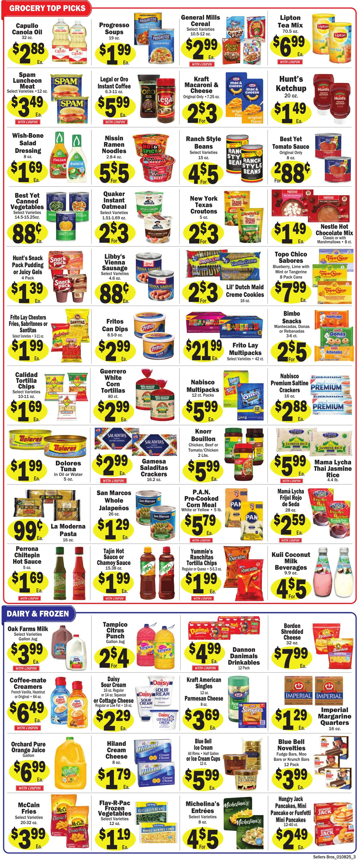 Weekly ad Sellers Bros 01/08/2025 - 01/14/2025