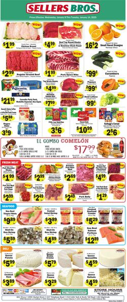 Weekly ad Sellers Bros 01/08/2025 - 01/14/2025