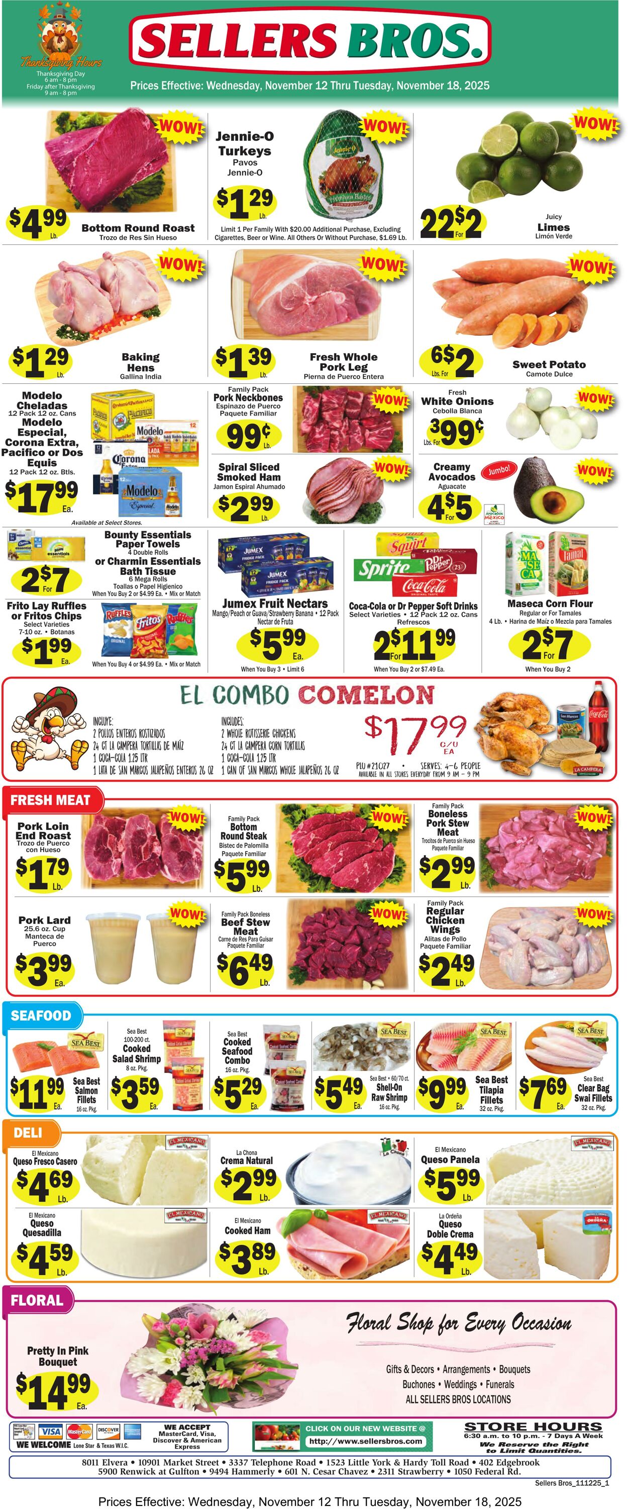 Weekly ad Sellers Bros 11/12/2025 - 11/18/2025