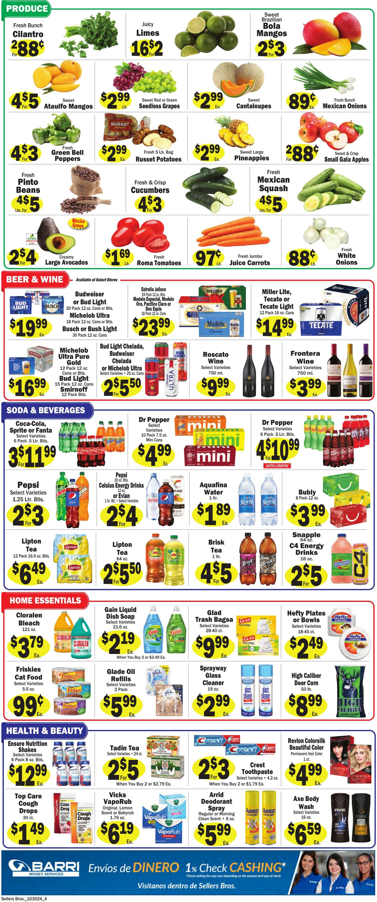 Weekly ad Sellers Bros 10/23/2024 - 10/29/2024