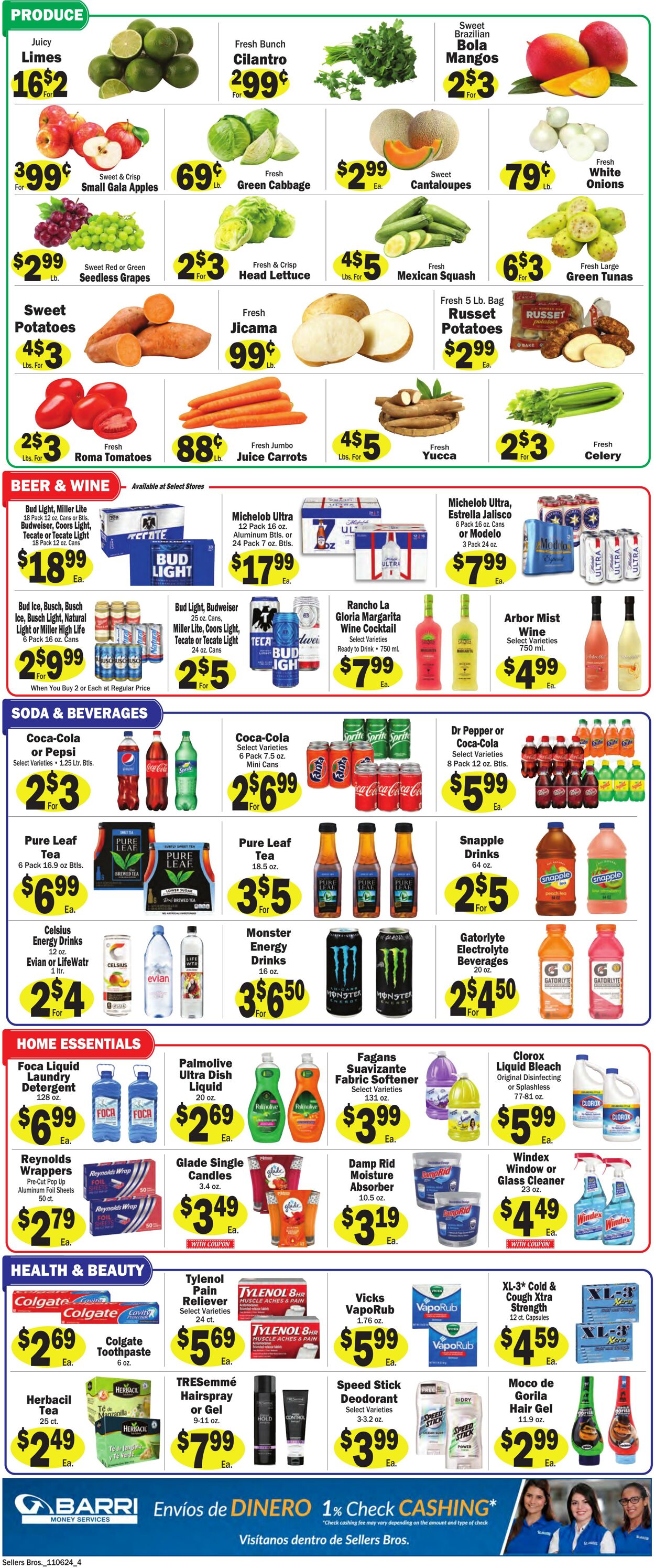 Weekly ad Sellers Bros 11/06/2024 - 11/12/2024