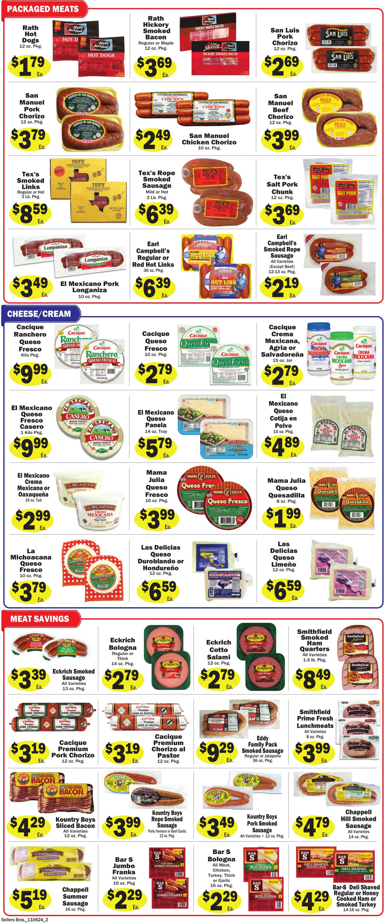 Weekly ad Sellers Bros 11/06/2024 - 11/12/2024