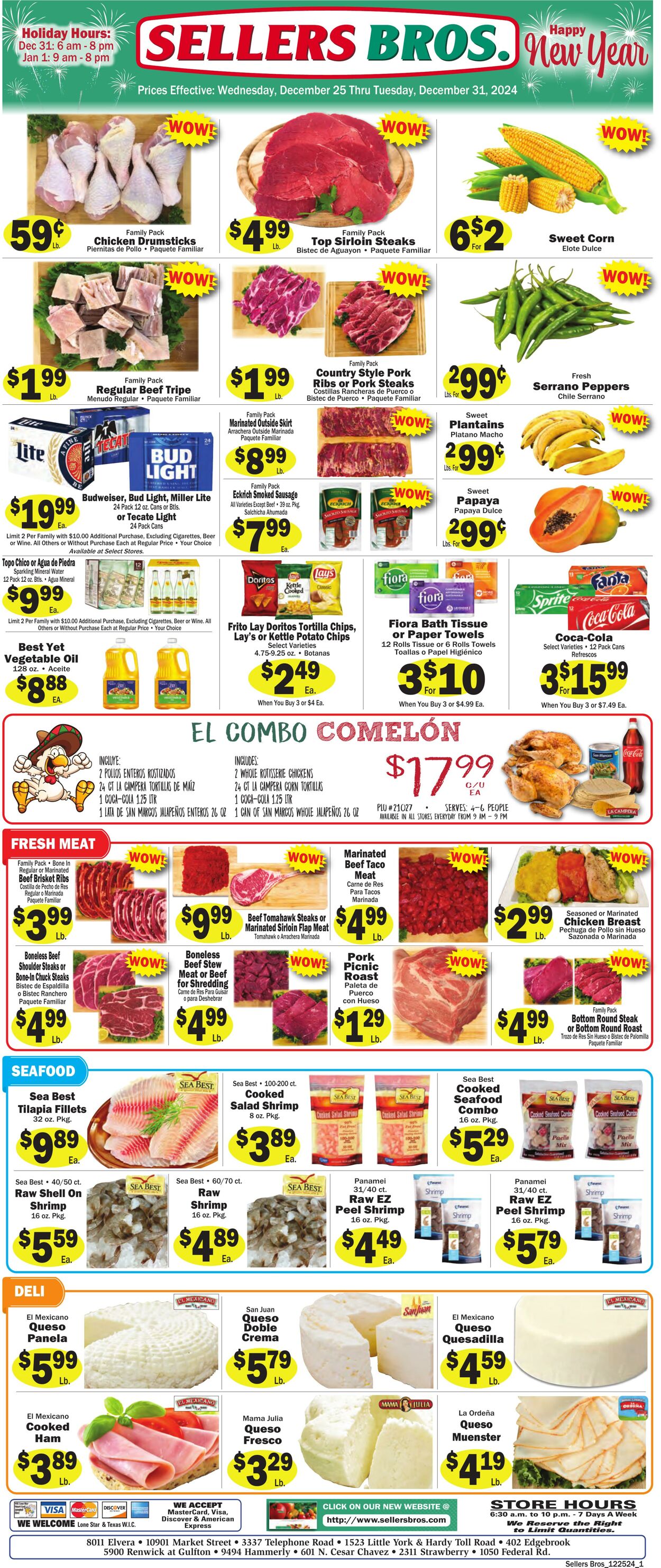 Weekly ad Sellers Bros 12/18/2024 - 12/24/2024