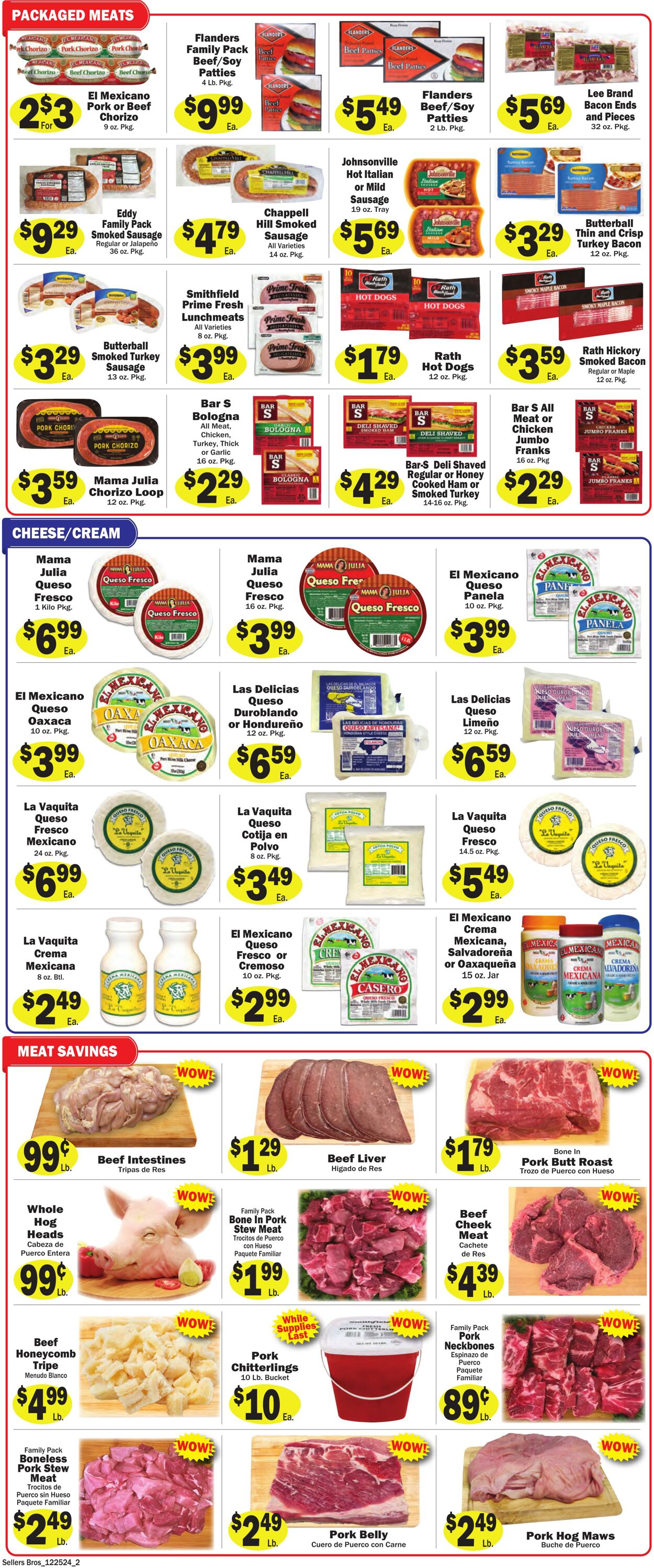 Weekly ad Sellers Bros 12/18/2024 - 12/24/2024