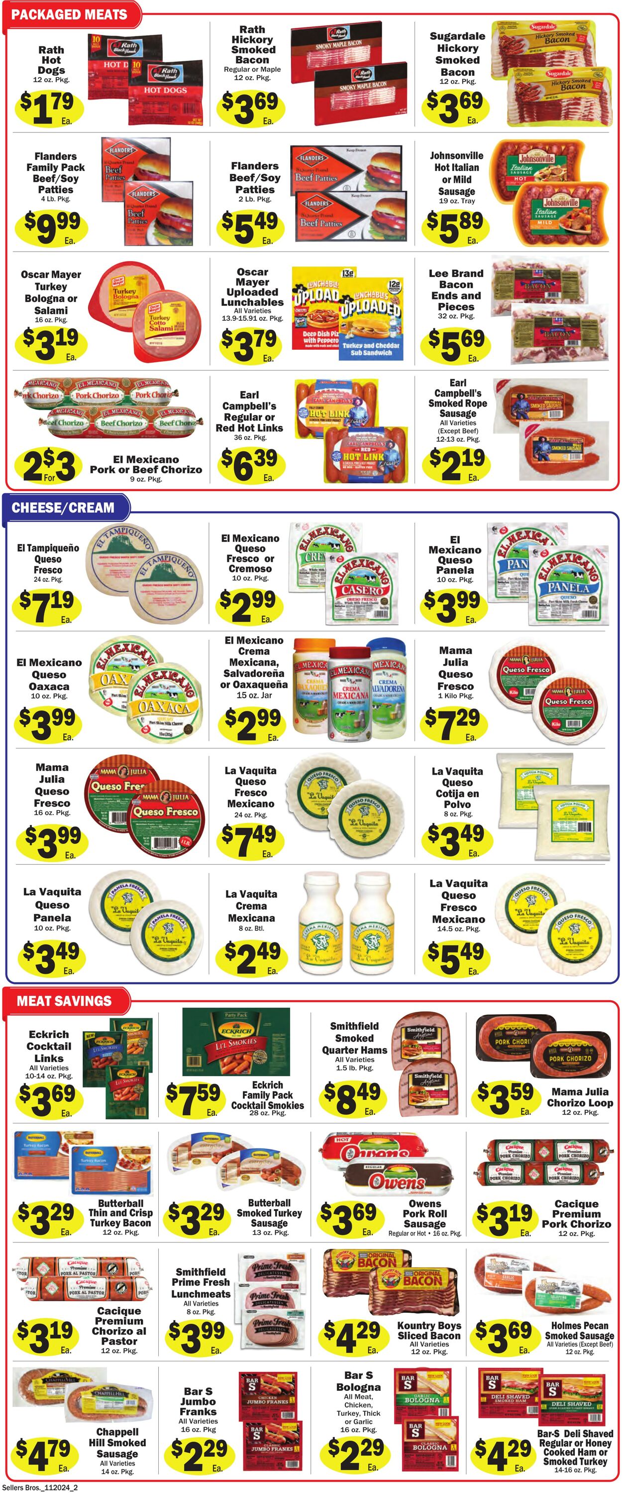 Weekly ad Sellers Bros 11/20/2024 - 11/26/2024