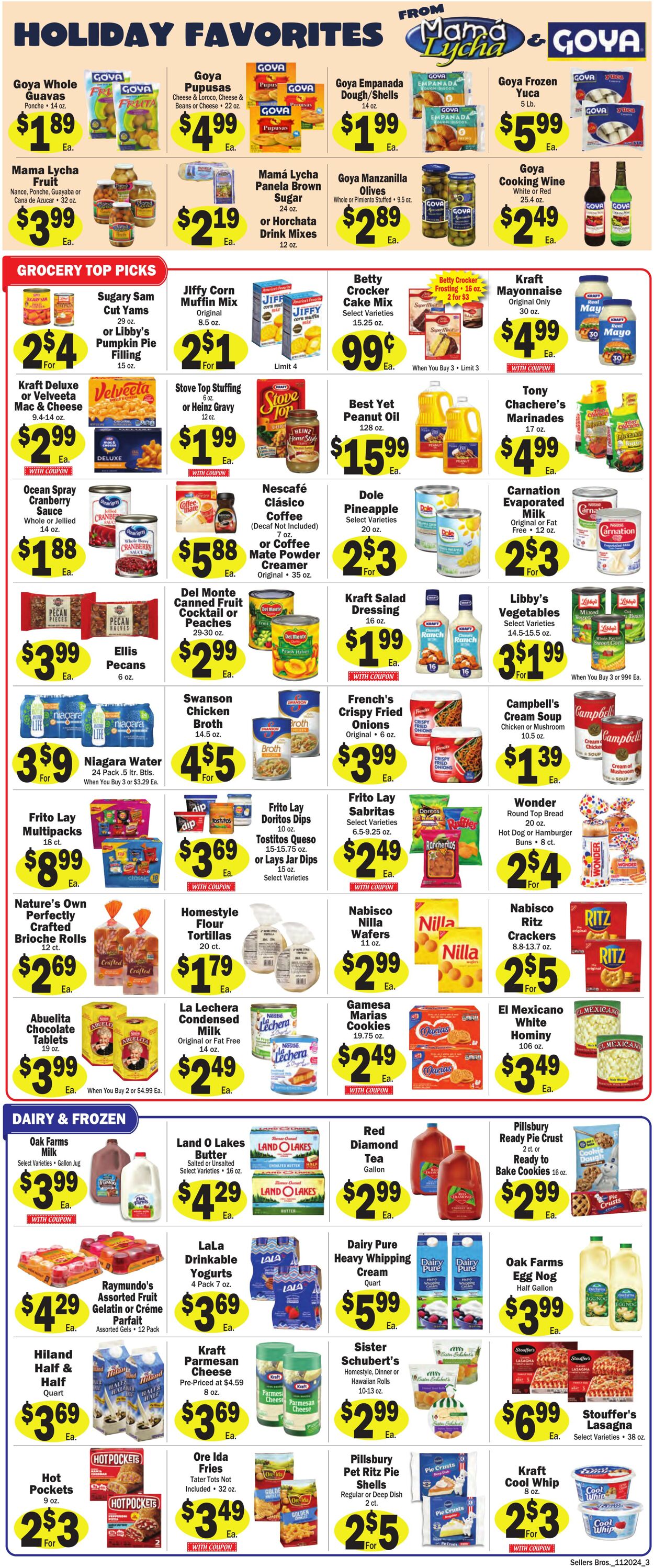 Weekly ad Sellers Bros 11/20/2024 - 11/26/2024