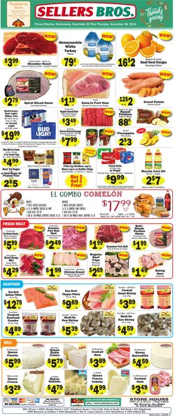 Weekly ad Sellers Bros 11/20/2024 - 11/26/2024