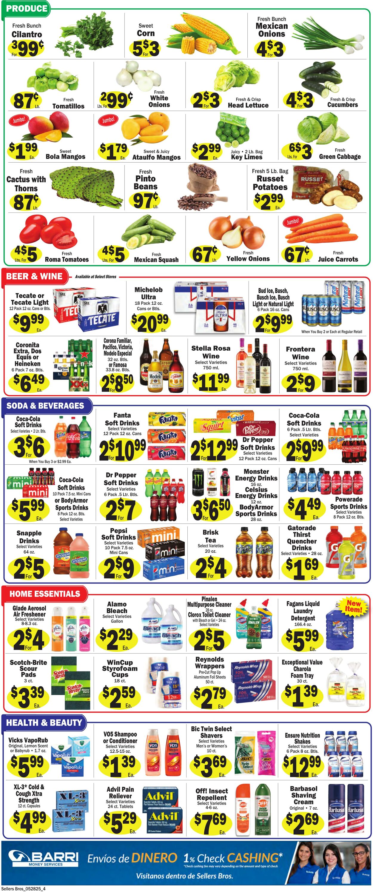 Weekly ad Sellers Bros 05/28/2025 - 06/03/2025