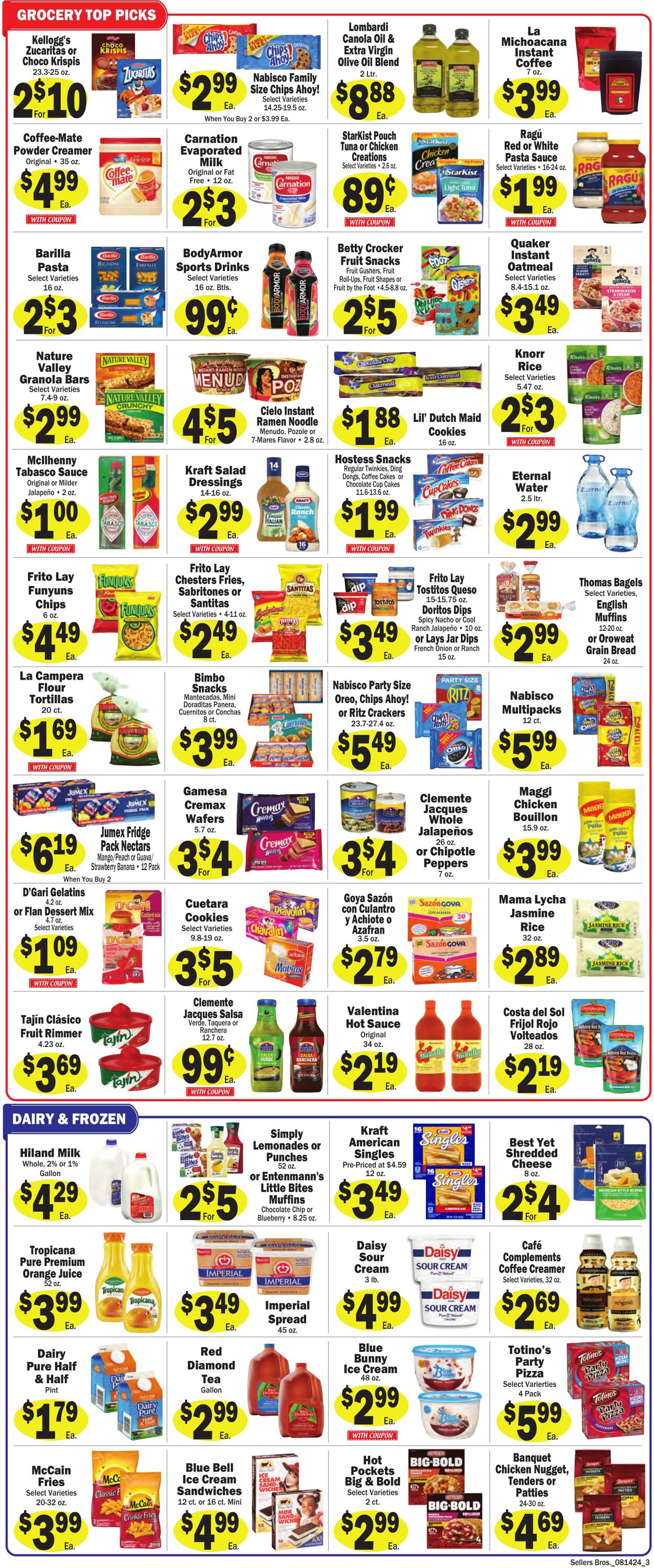 Weekly ad Sellers Bros 08/07/2024 - 08/13/2024