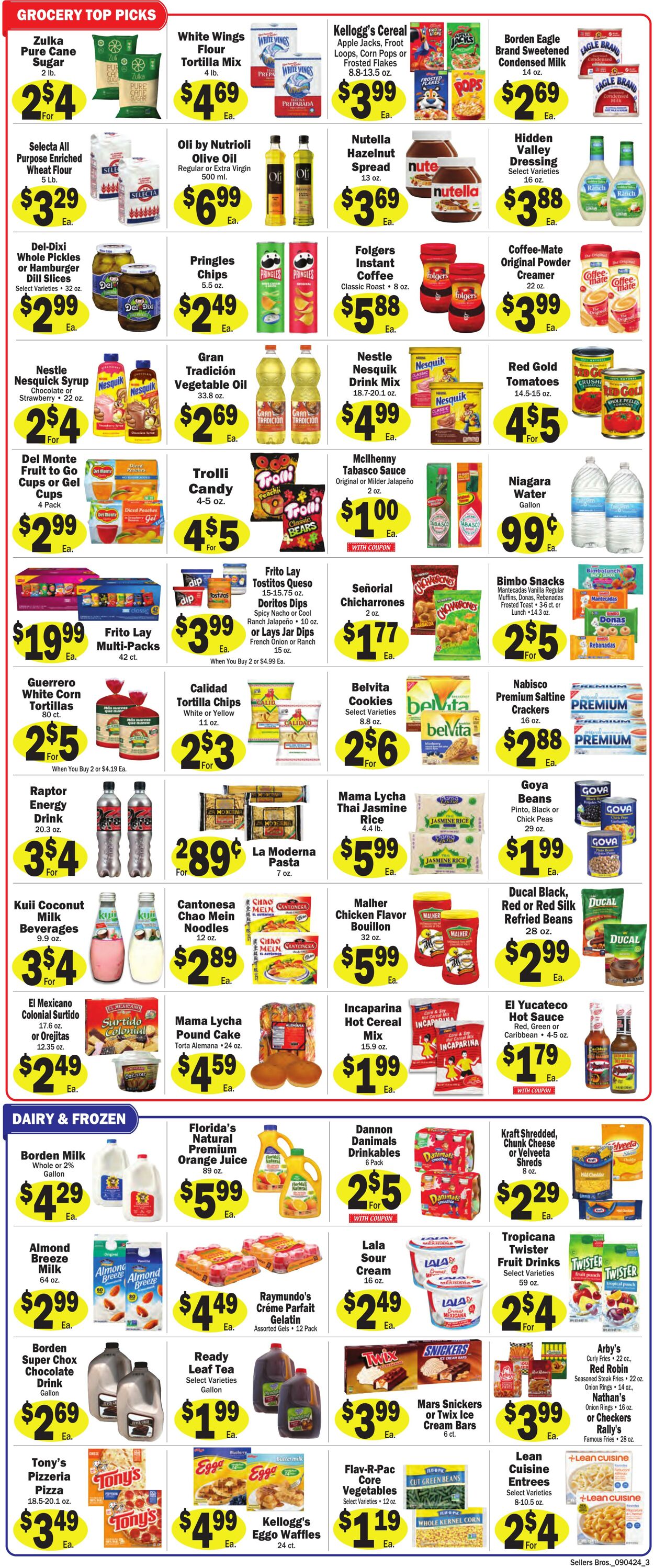 Weekly ad Sellers Bros 08/28/2024 - 09/03/2024