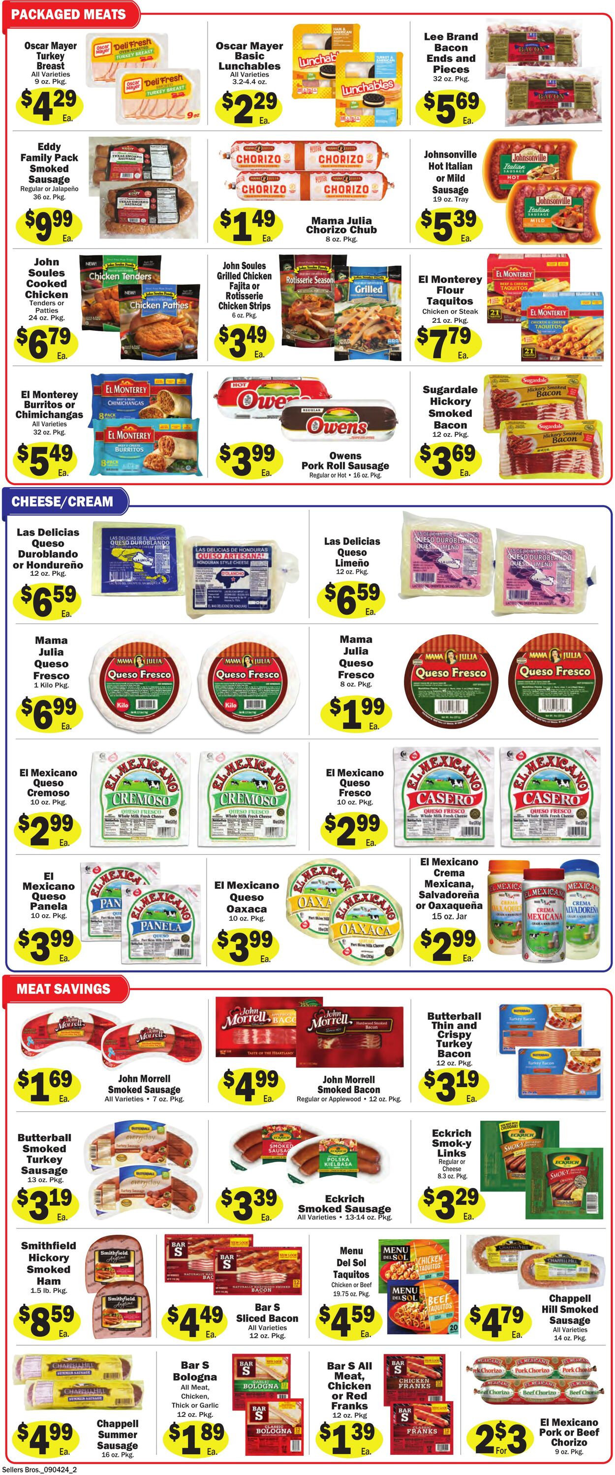 Weekly ad Sellers Bros 08/28/2024 - 09/03/2024