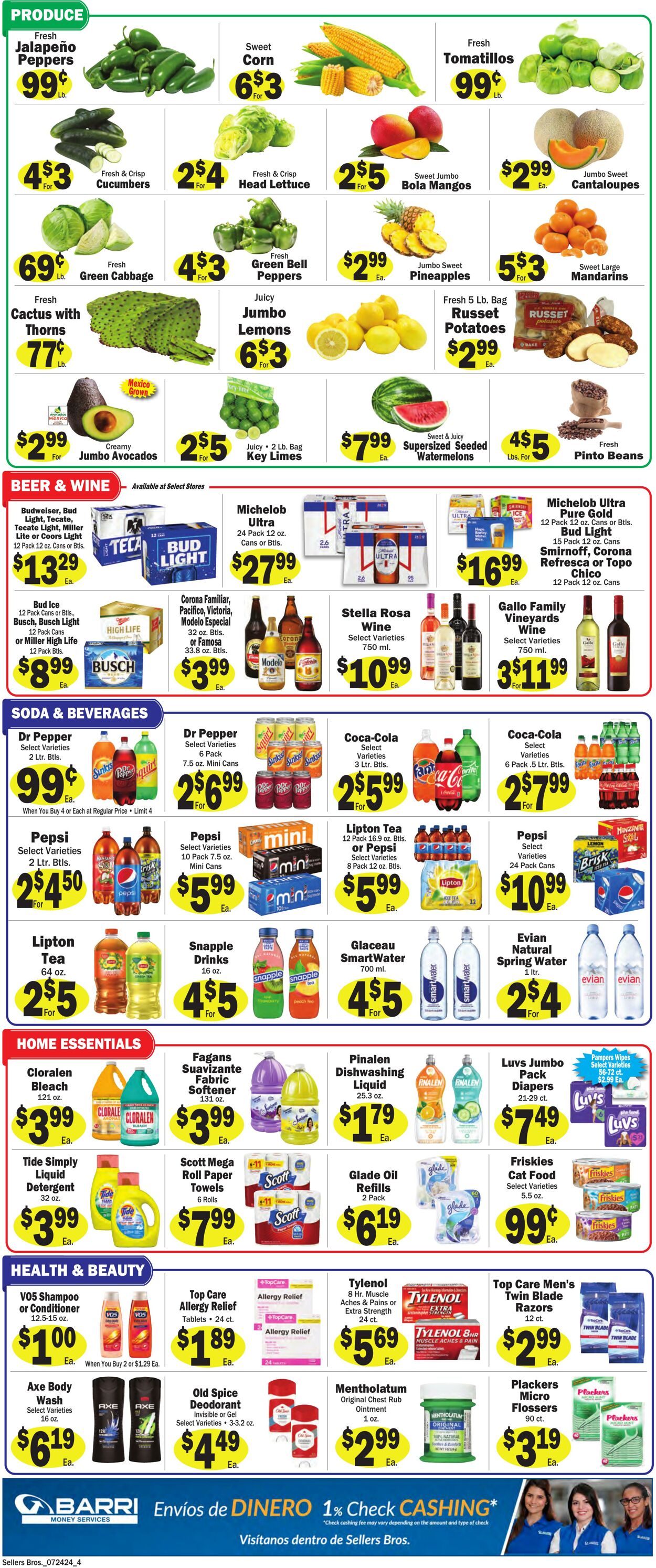 Weekly ad Sellers Bros 07/17/2024 - 07/23/2024