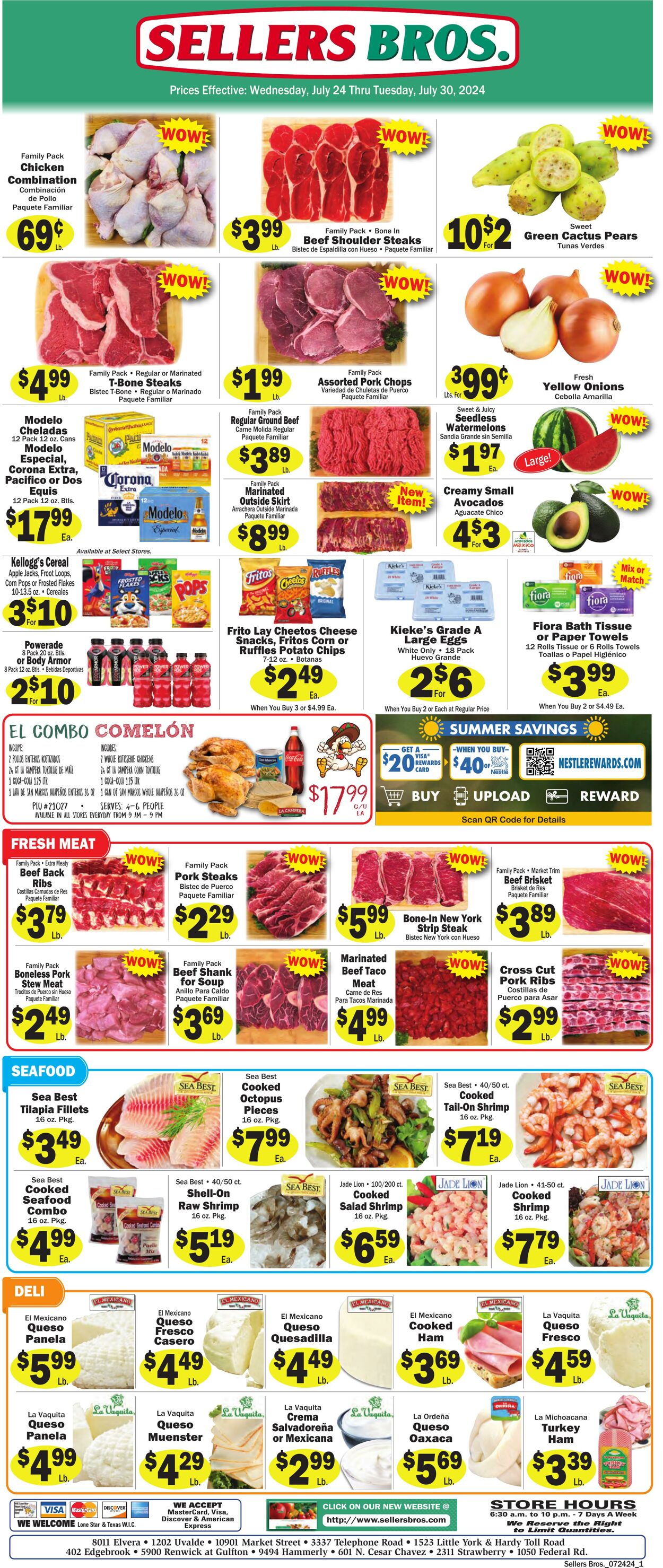 Weekly ad Sellers Bros 07/17/2024 - 07/23/2024