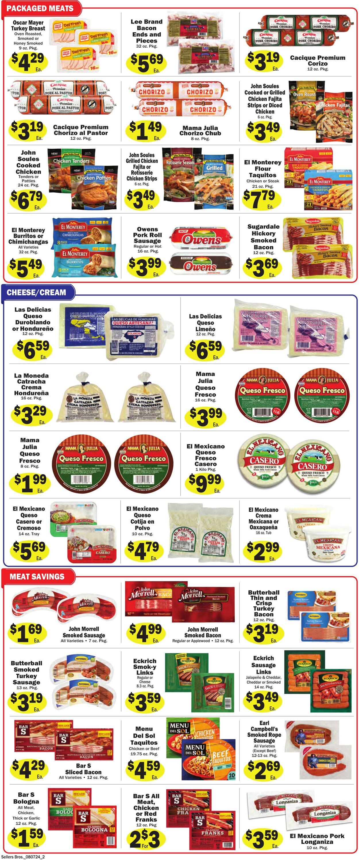 Weekly ad Sellers Bros 08/07/2024 - 08/13/2024