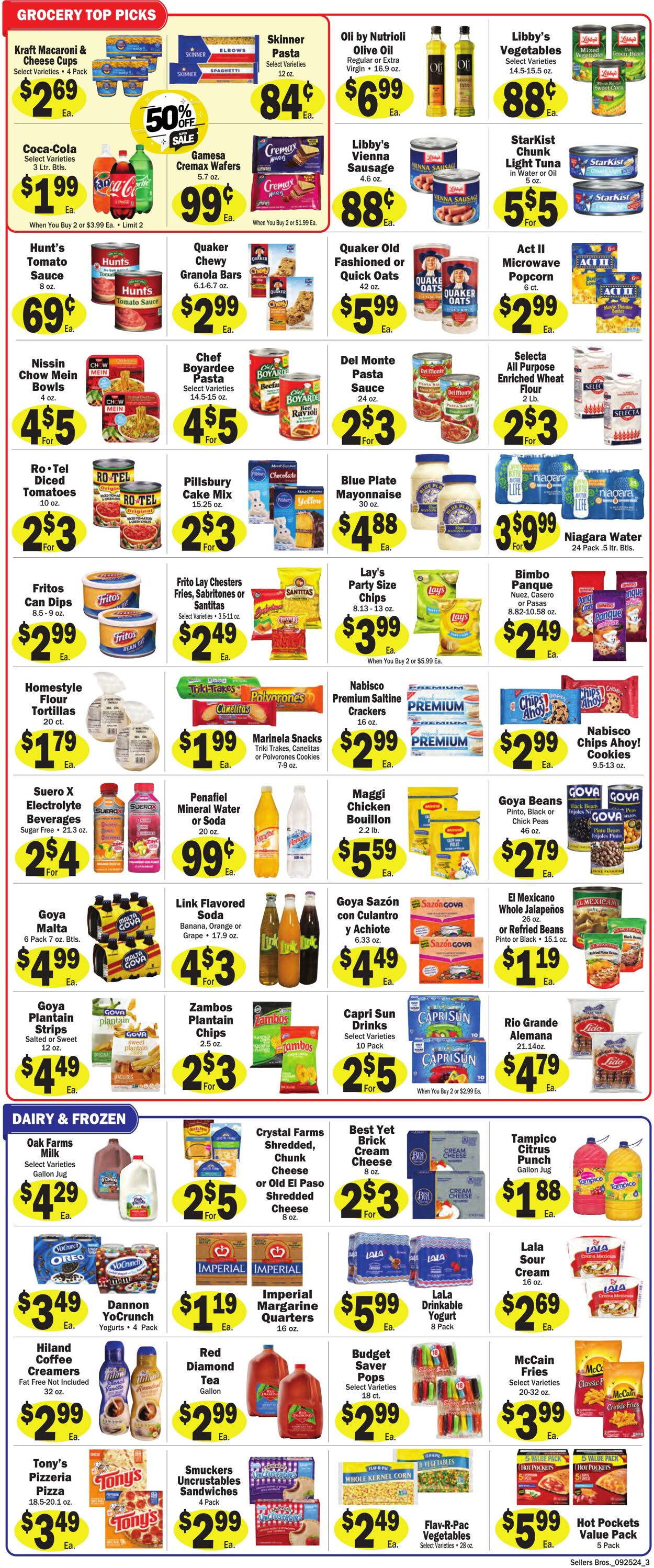 Weekly ad Sellers Bros 09/25/2024 - 10/01/2024