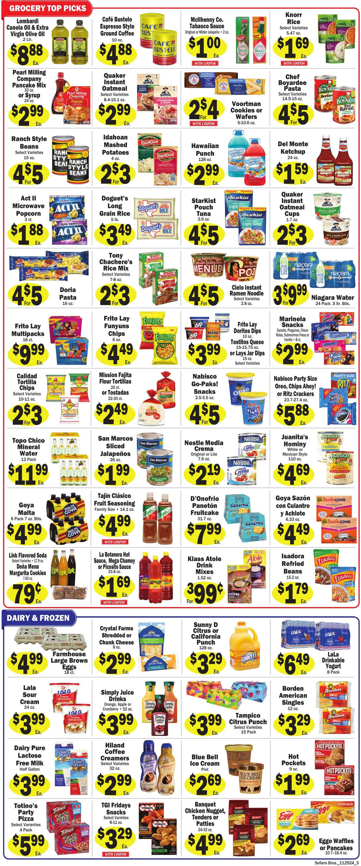 Weekly ad Sellers Bros 11/27/2024 - 12/03/2024