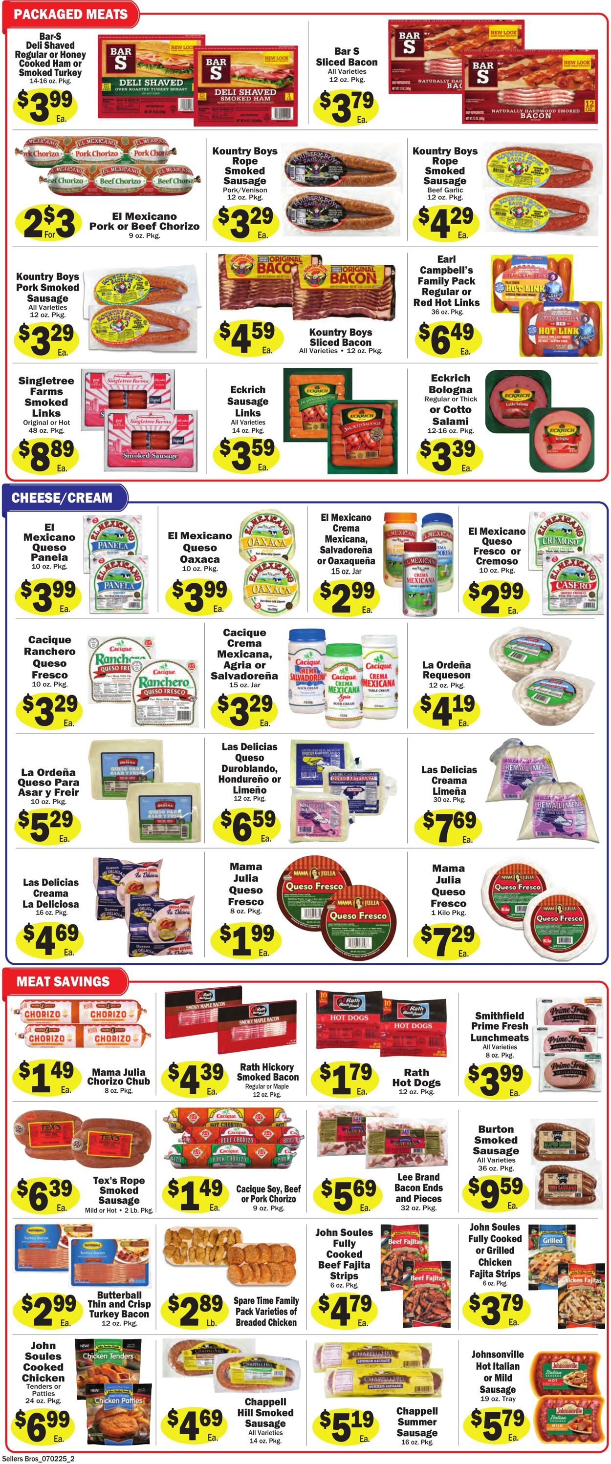 Weekly ad Sellers Bros 06/25/2025 - 07/01/2025