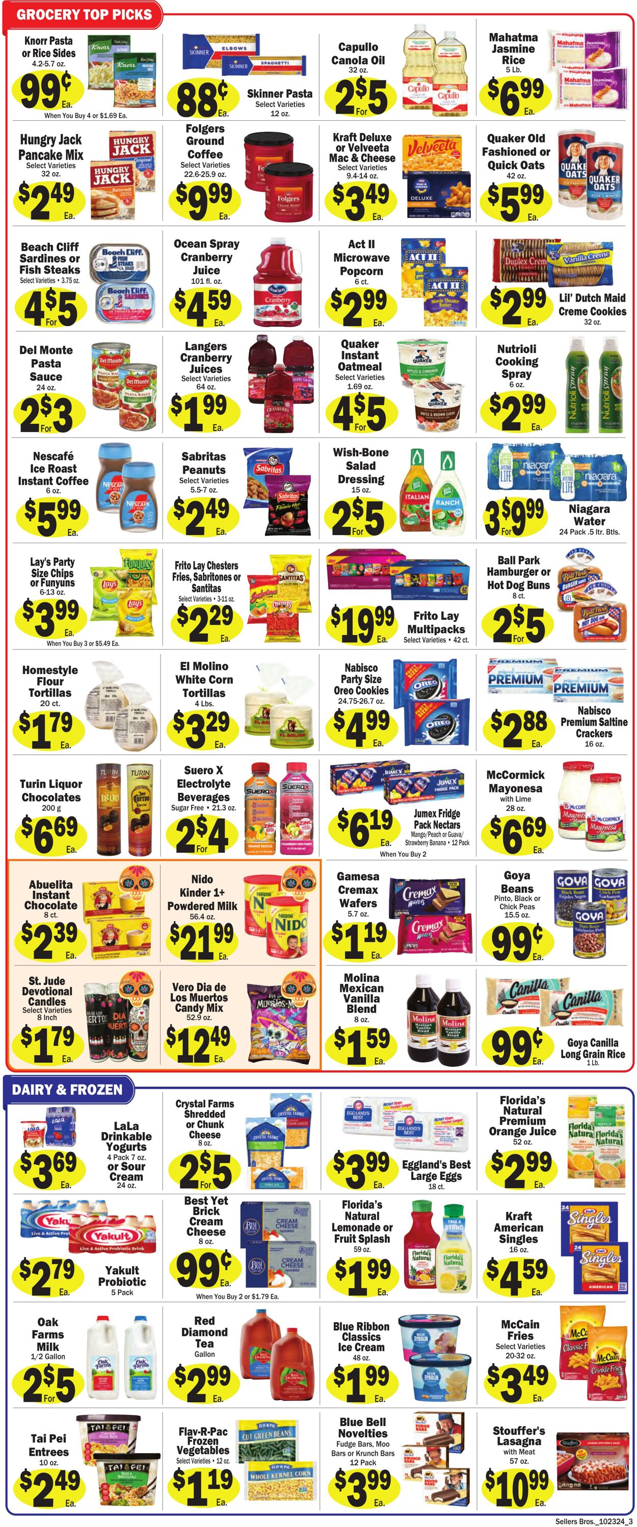 Weekly ad Sellers Bros 10/16/2024 - 10/22/2024