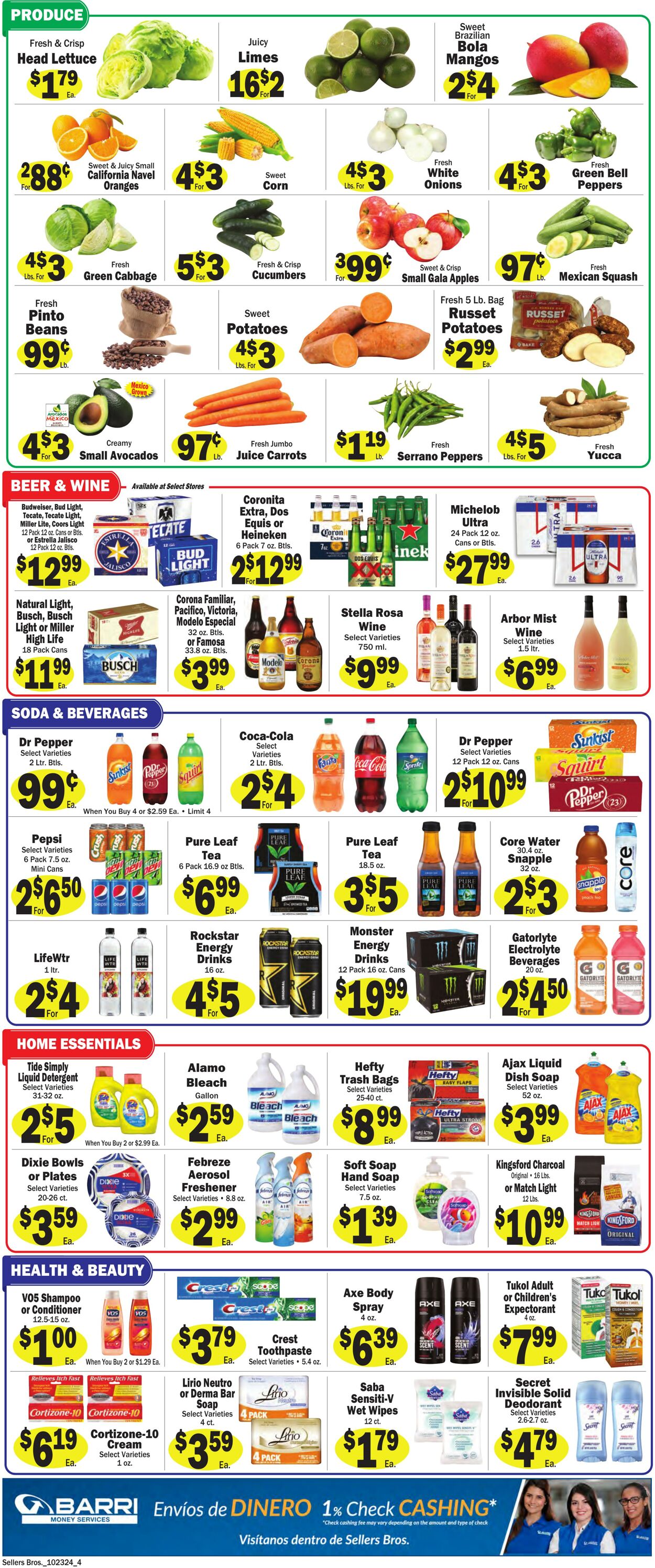 Weekly ad Sellers Bros 10/16/2024 - 10/22/2024