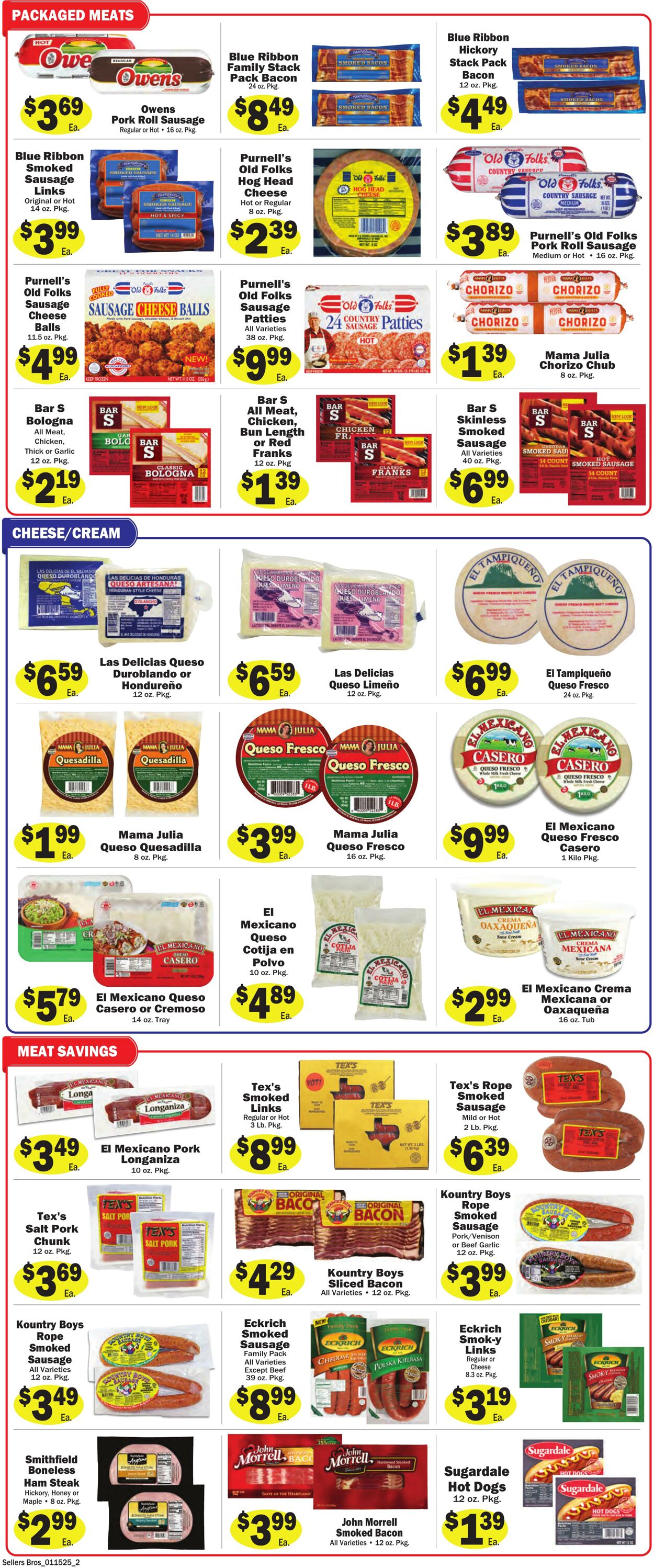 Weekly ad Sellers Bros 01/15/2025 - 01/21/2025