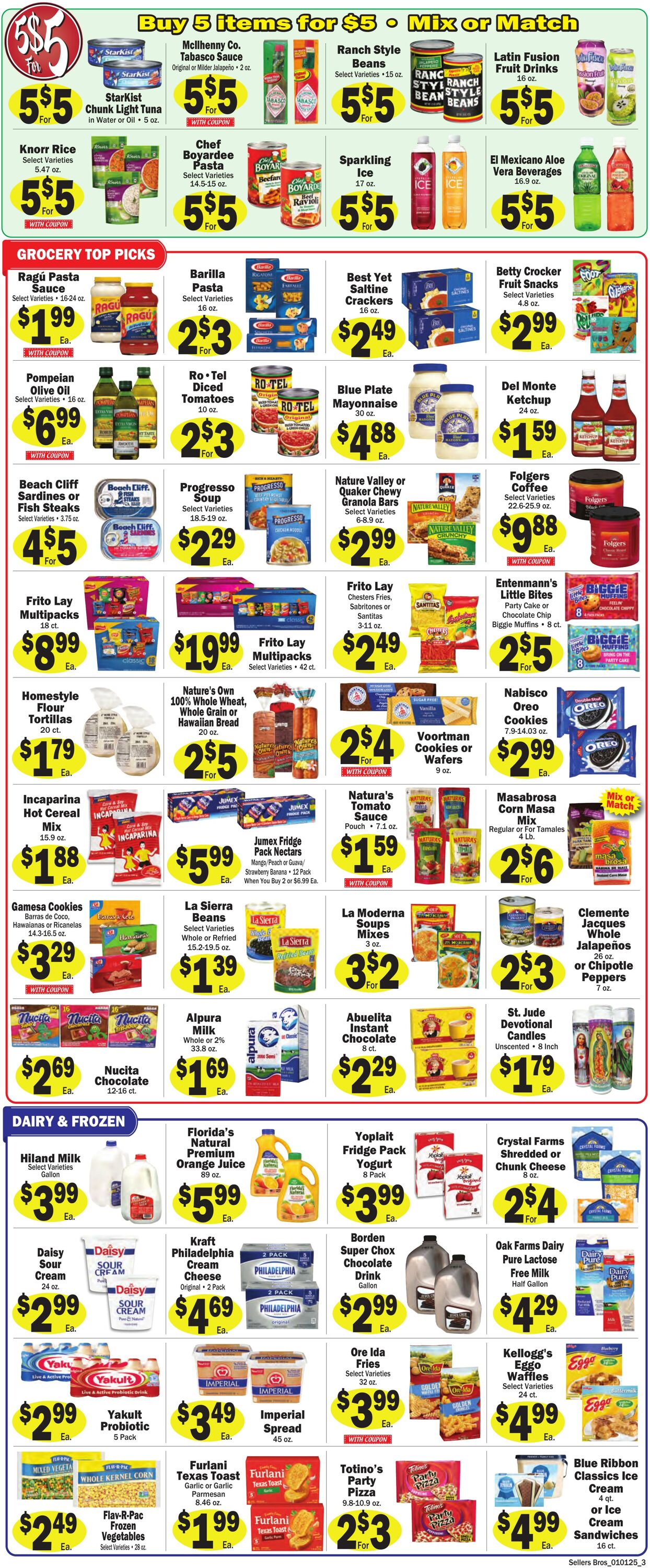 Weekly ad Sellers Bros 01/01/2025 - 01/07/2025