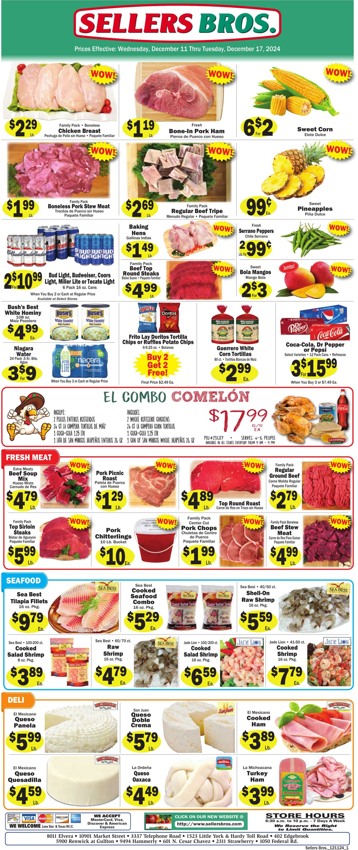 Weekly ad Sellers Bros 12/04/2024 - 12/10/2024