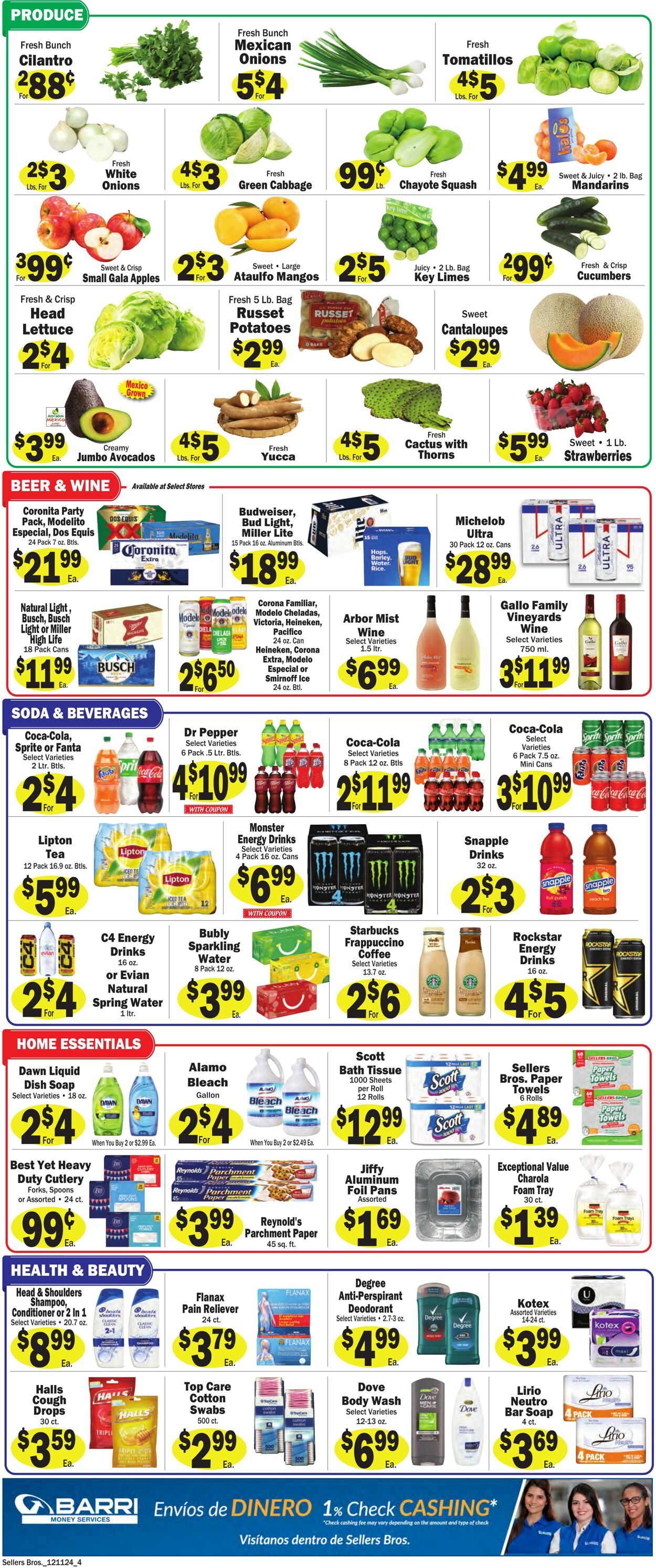 Weekly ad Sellers Bros 12/04/2024 - 12/10/2024