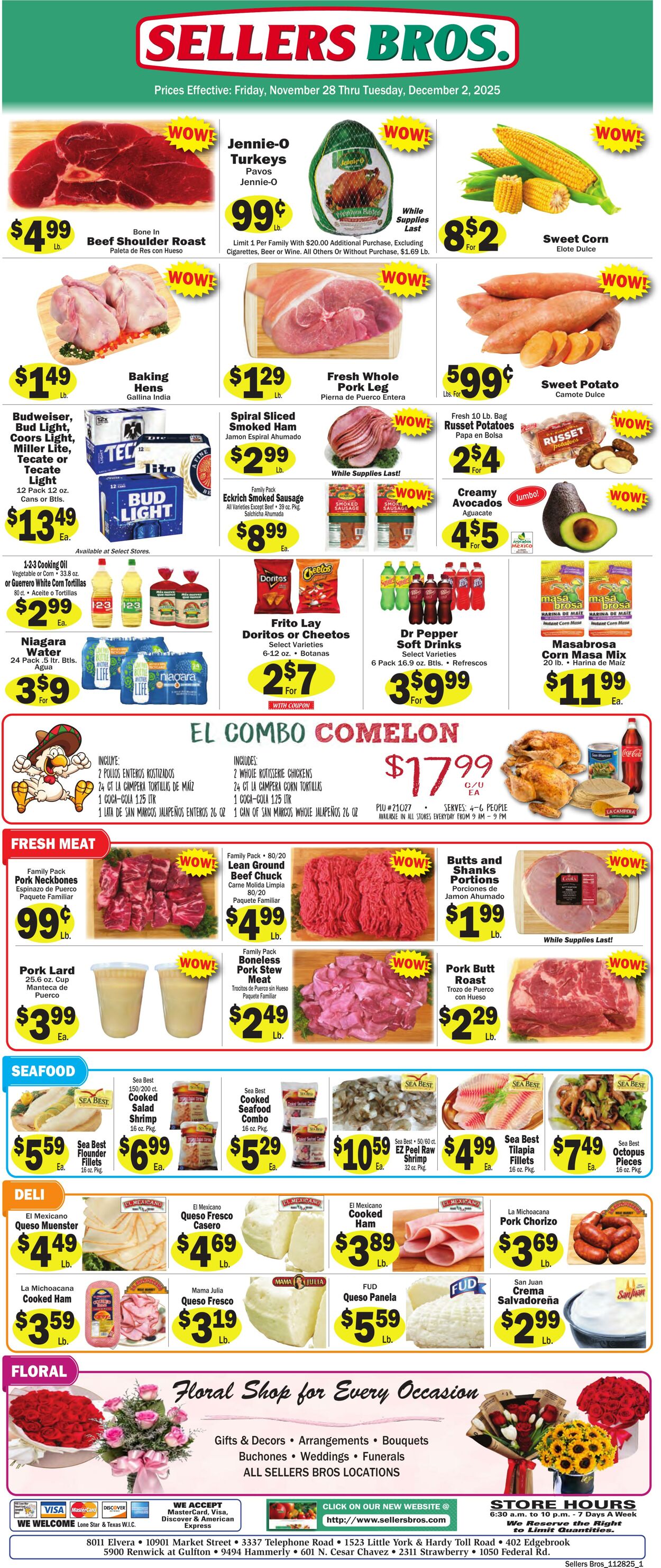 Weekly ad Sellers Bros 11/26/2025 - 12/02/2025