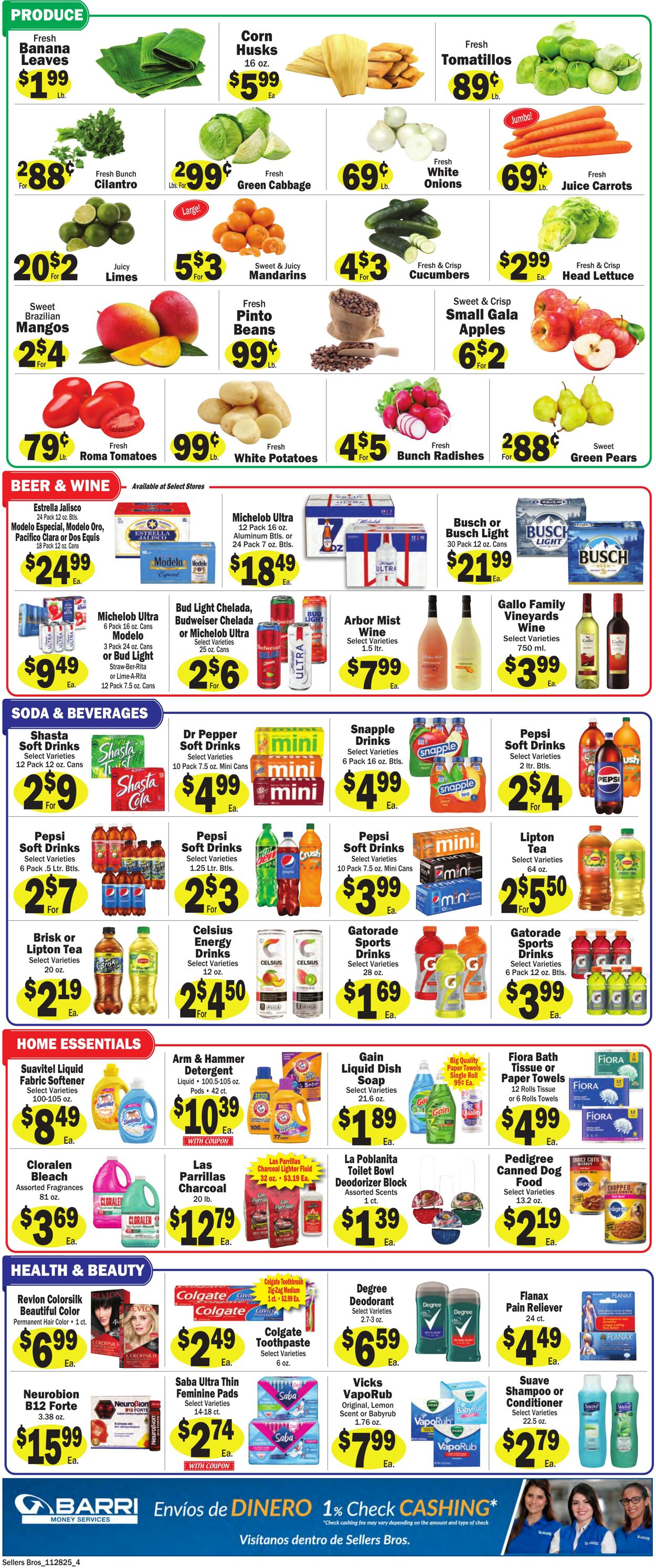 Weekly ad Sellers Bros 11/26/2025 - 12/02/2025